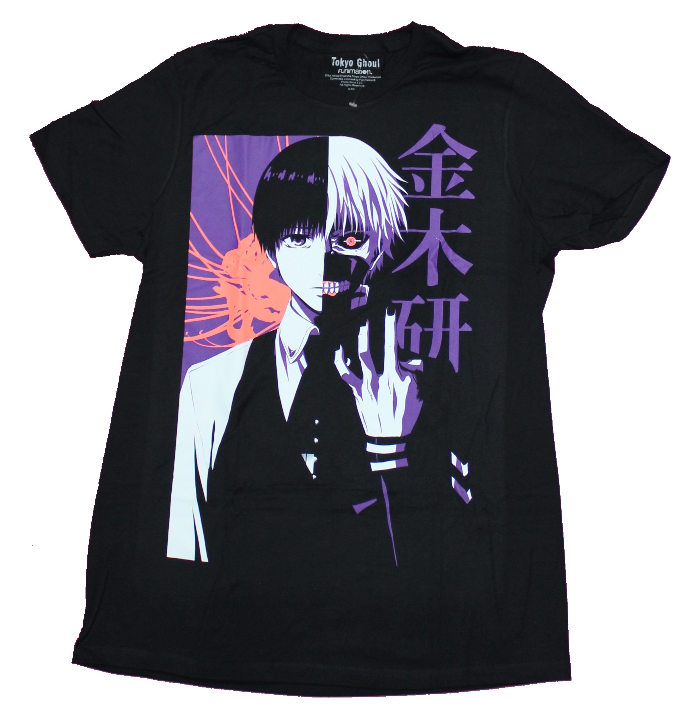 Maglietta Anime Kaneki Ken Stampa 3D | T-Shirt Unisex Girocollo In Poliestere, Taglie Forti XXS-4XL, Abbigliamento Estivo Originale