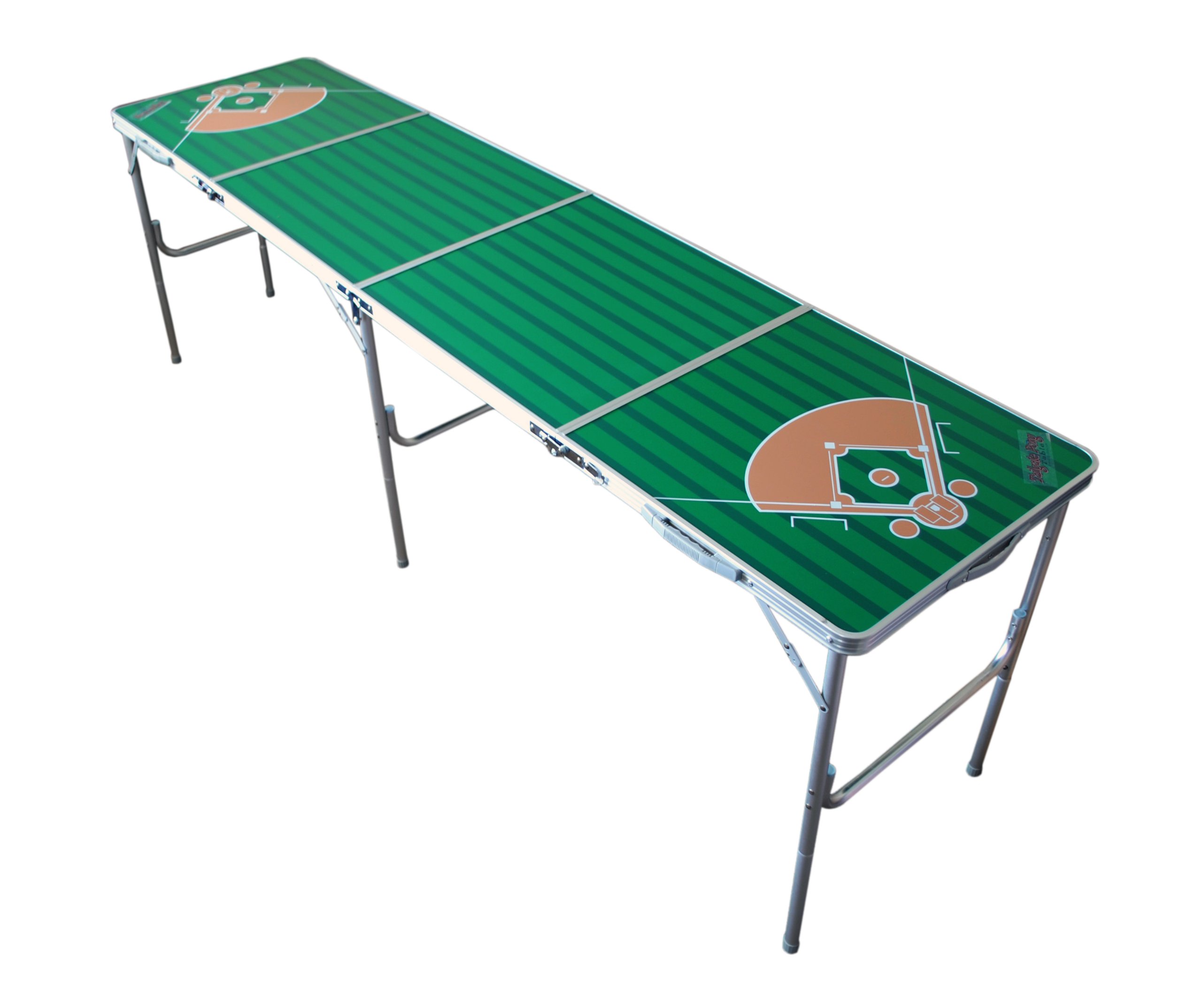 Wild Sports Baseball Field Tailgate Beer Pong Table 2 X 8