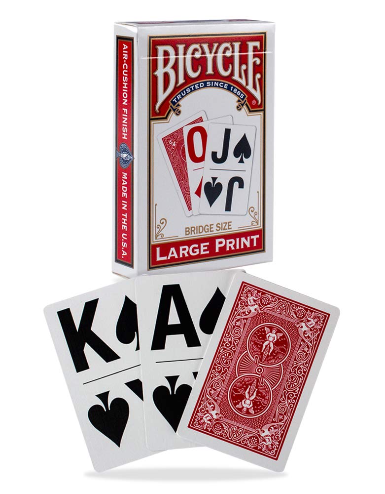 Bicycle Large Print Bridge Playing Cards