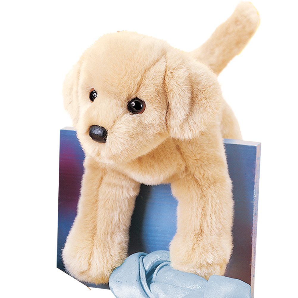 realistic yellow lab stuffed animal