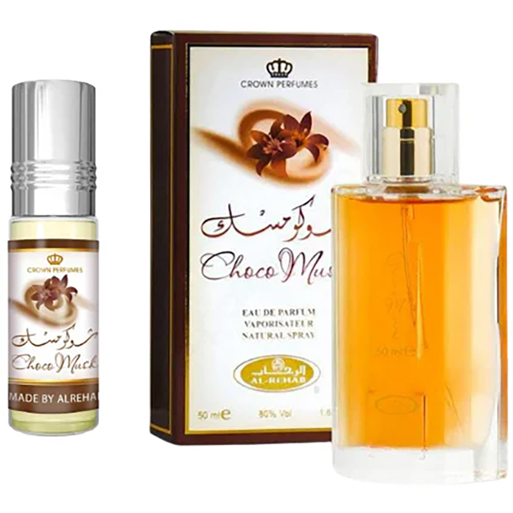 Al Rehab Choco Musk Perfume Bundle Spray and Concentrated Perfume