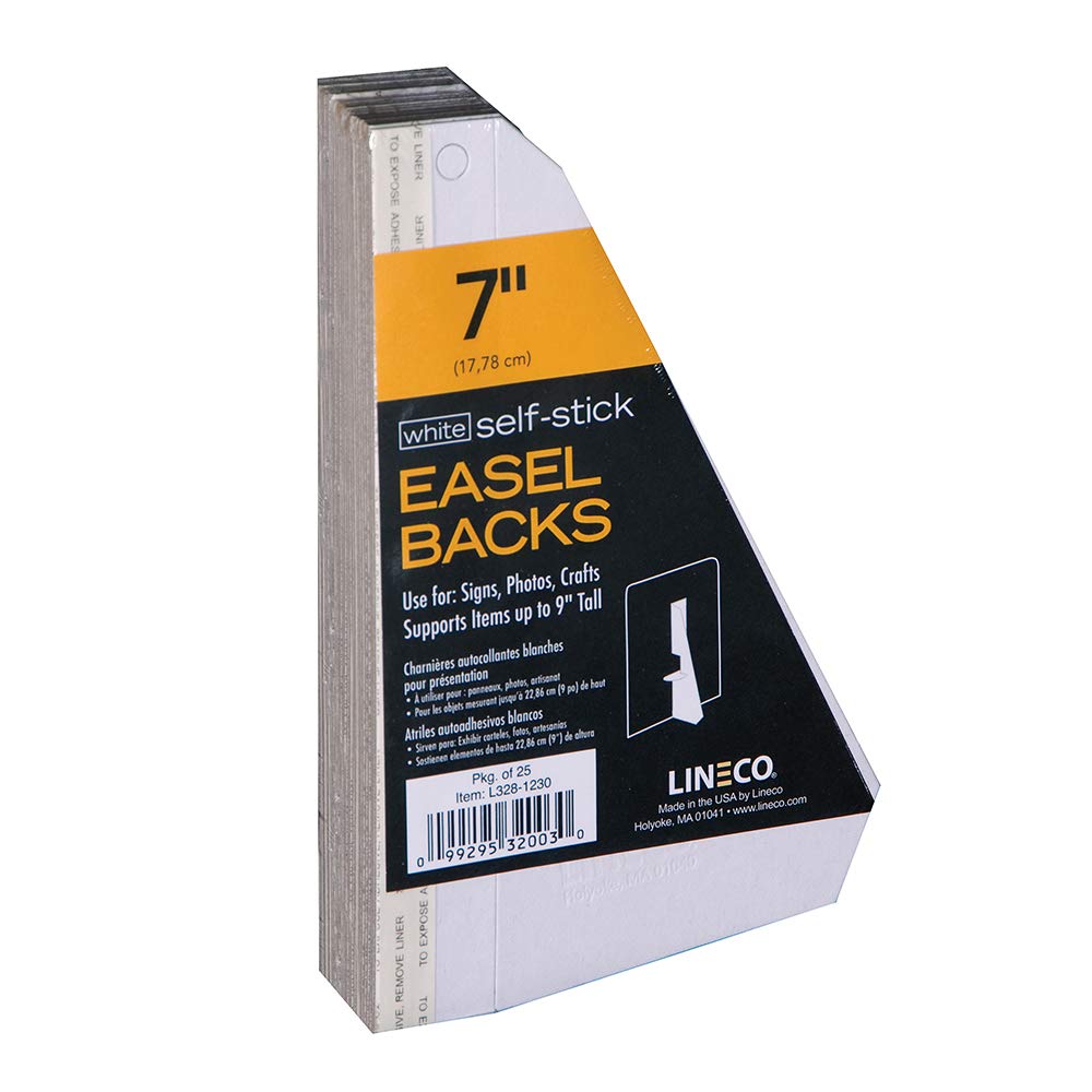 Lineco Single Wing SelfAdhesive Easel Back, Archival AcidFree, 7 Inches,