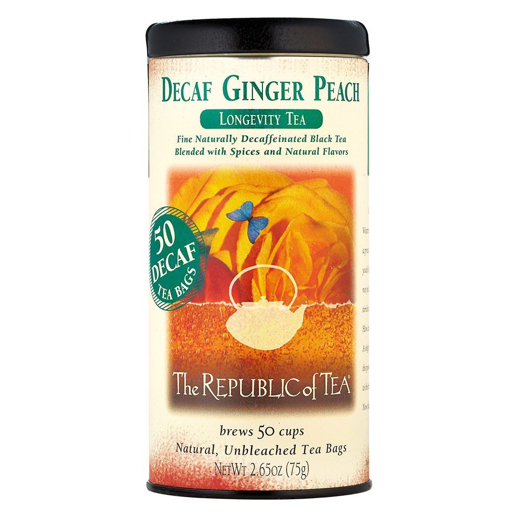 The Republic of Tea Ginger Peach Decaf Bags eBay