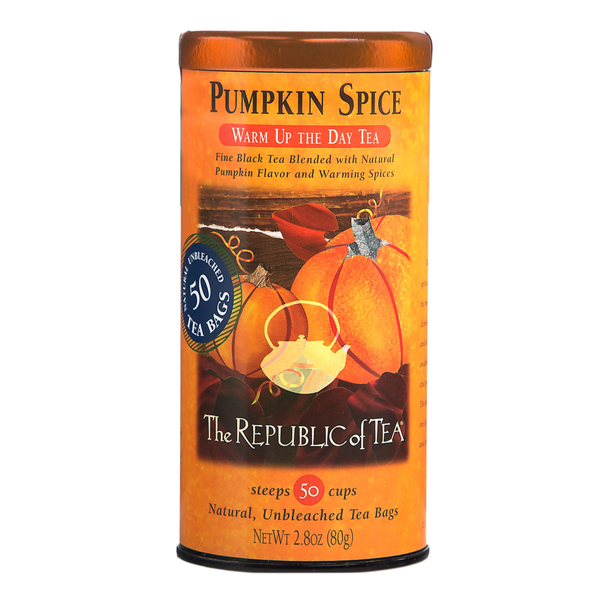 The Republic of Tea Pumpkin Spice Black Tea Bags 50 Ct. | eBay