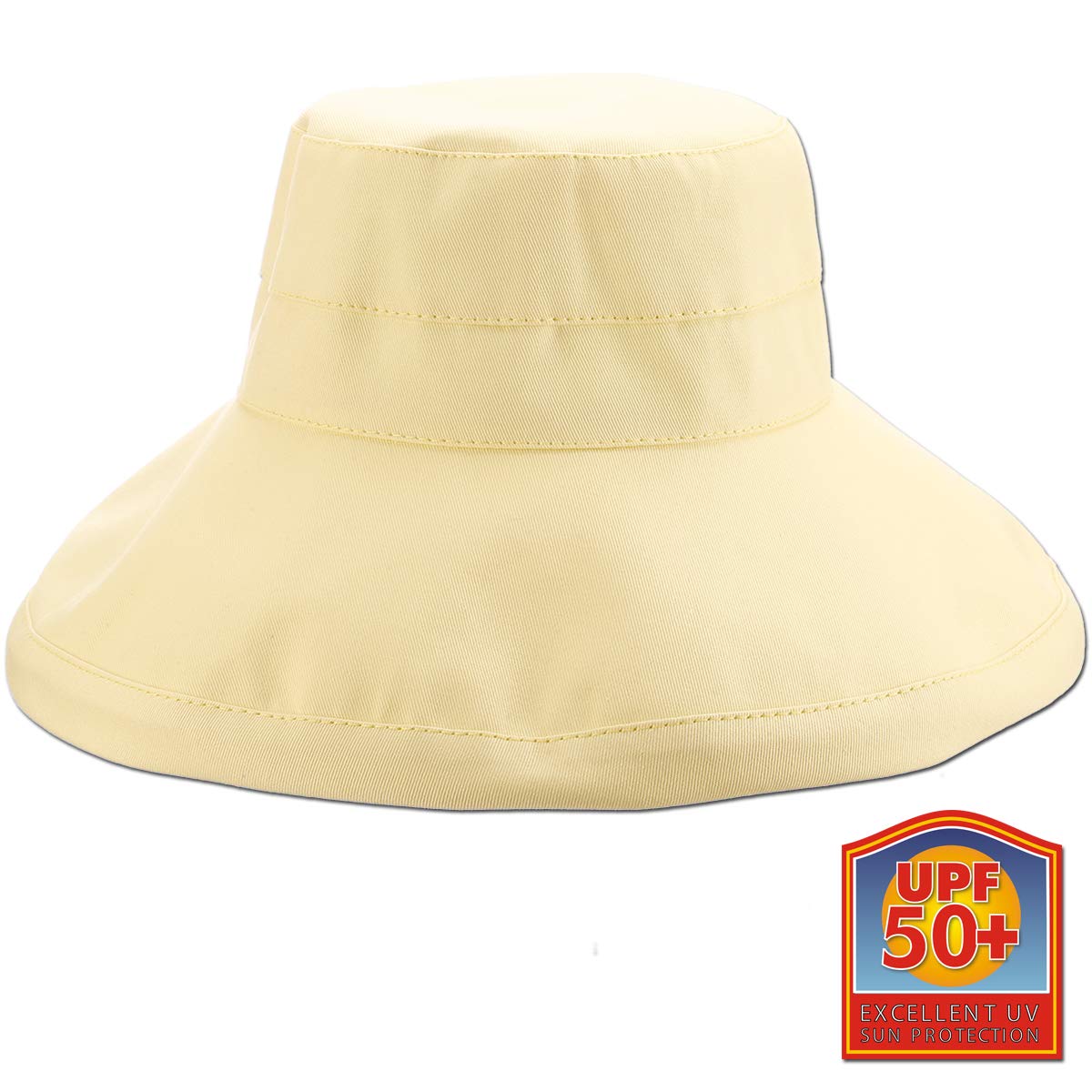 Panama Jack Women's Sun Hat Packable, Lightweight Reversible Cotton