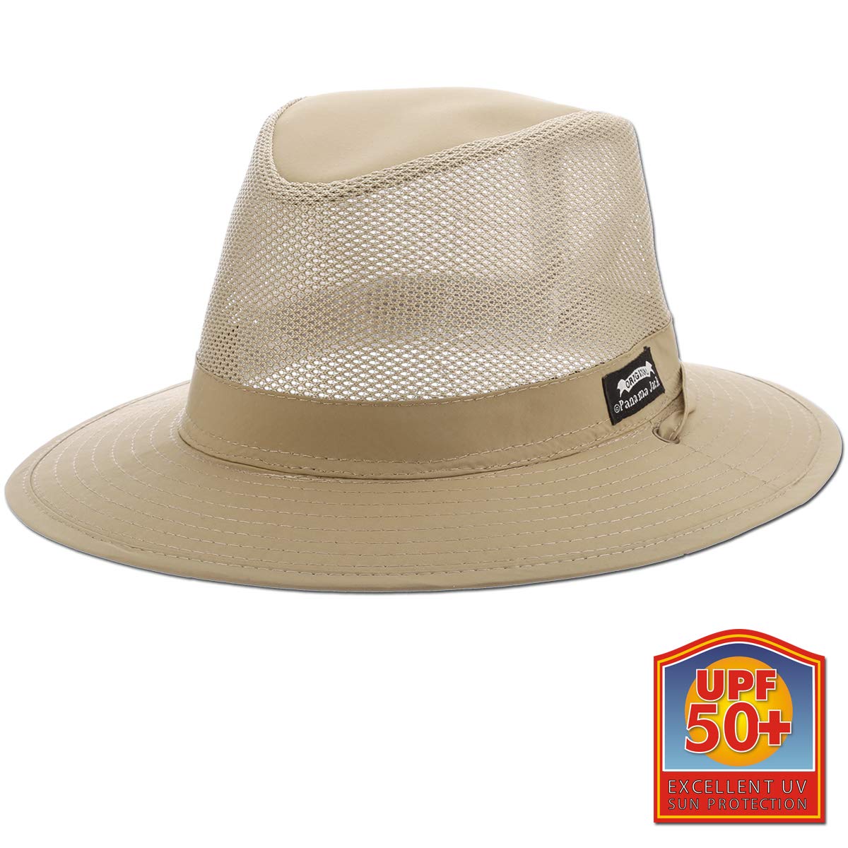 Panama Jack Nylon Mesh Safari Hat Lightweight, UPF (SPF) 50+ Sun