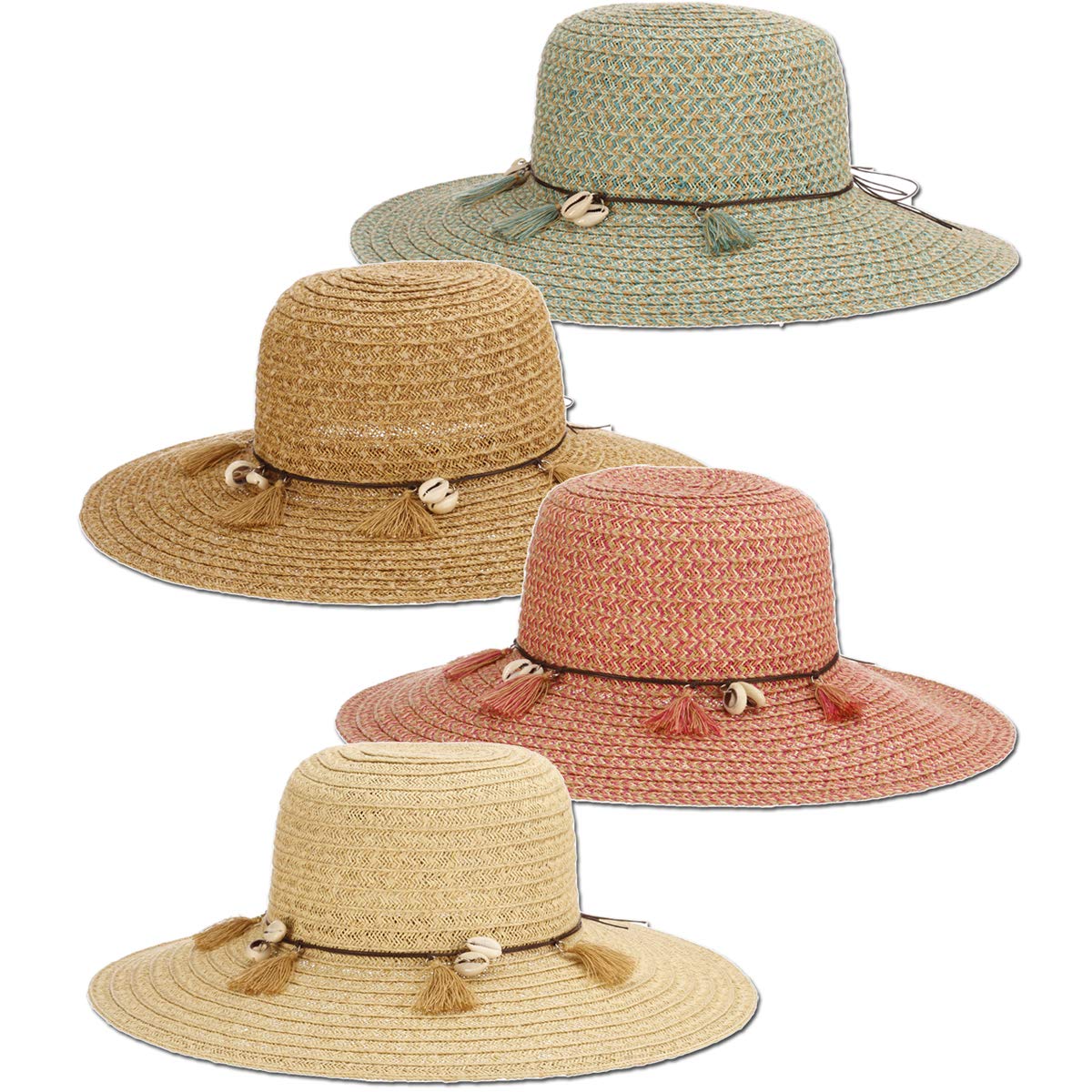 Panama Jack Women's Sun Hat Lightweight Paper Braid, Packable, 4 1/4