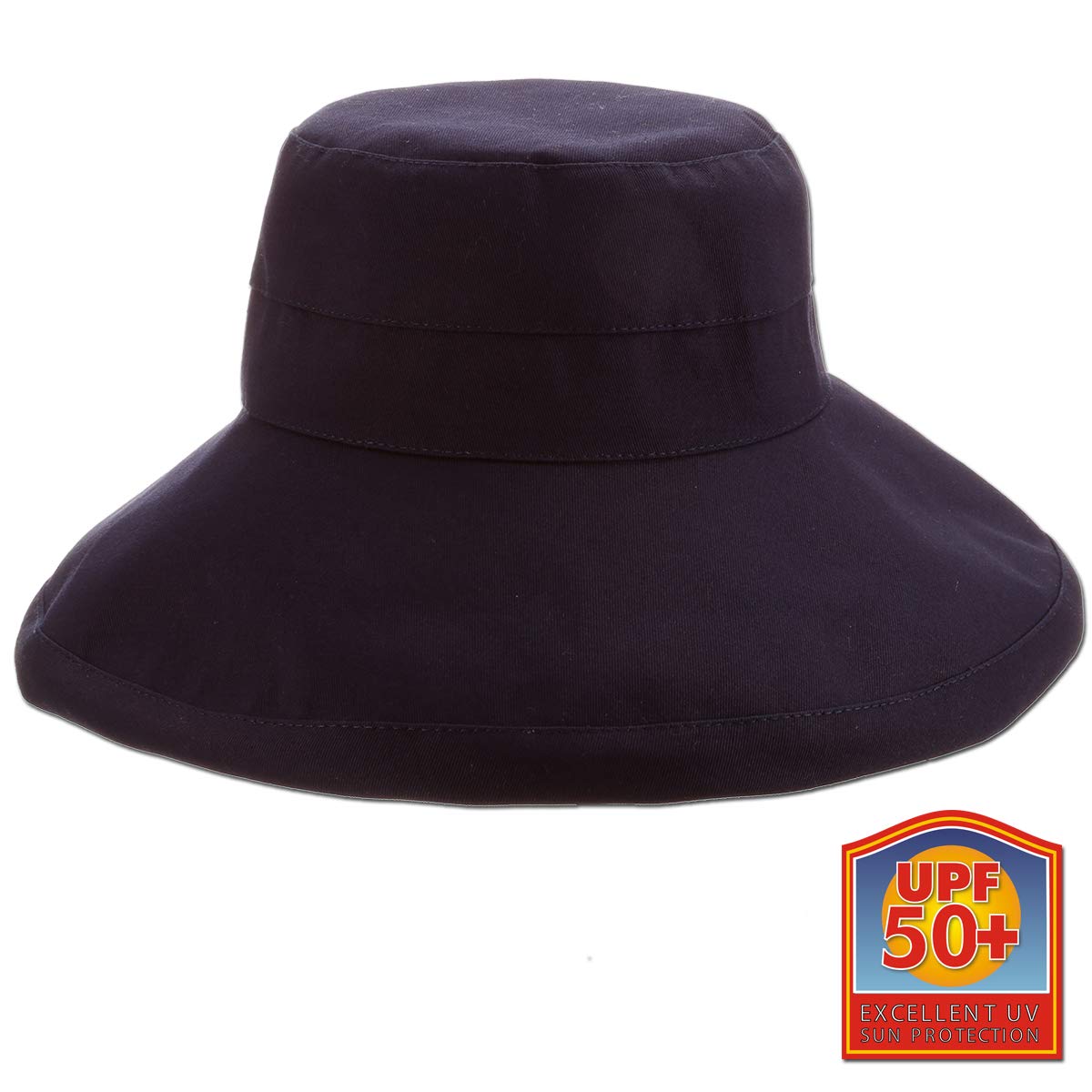 Panama Jack Women's Sun Hat Packable, Lightweight Reversible Cotton