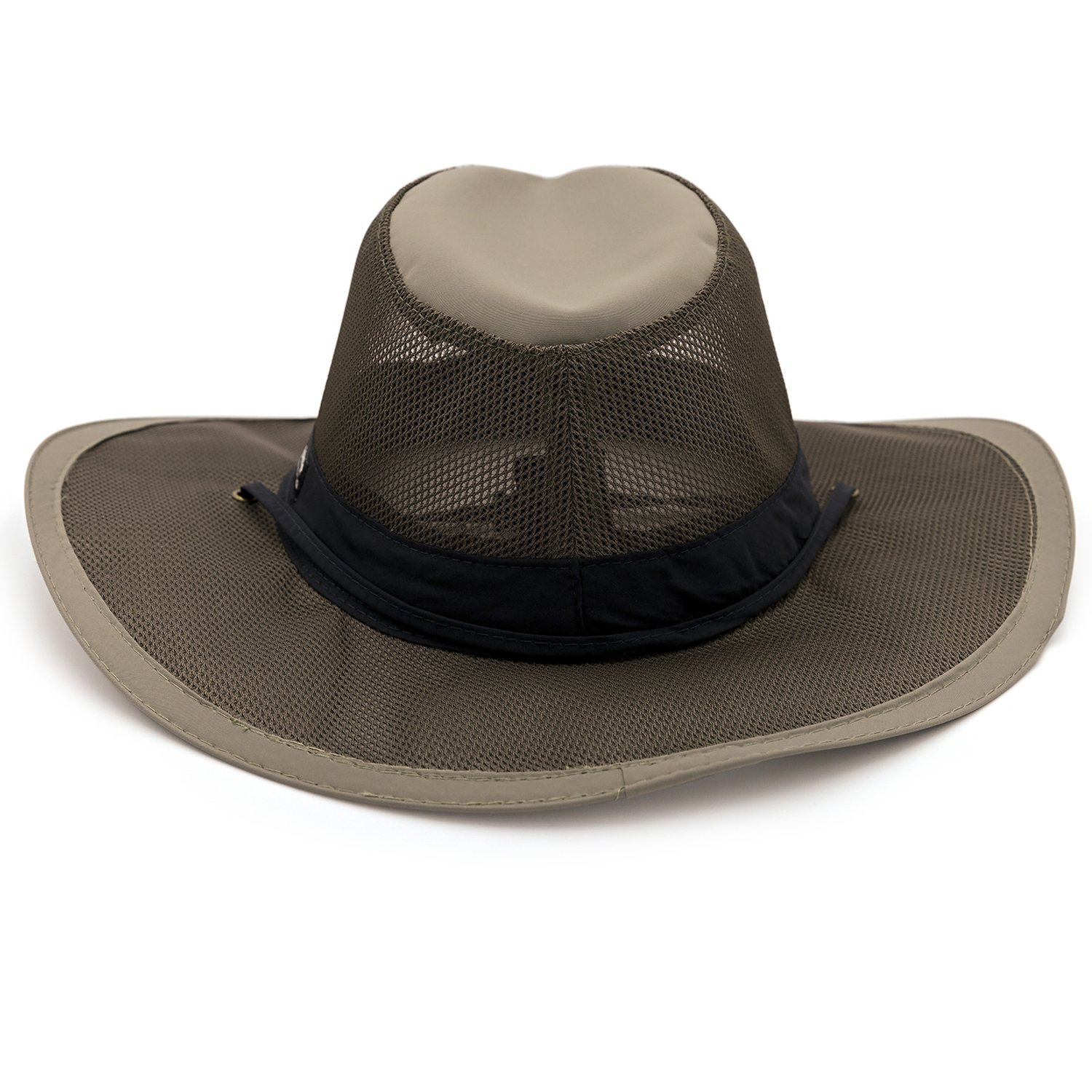 Panama Jack Mesh Crown Safari Sun Hat, 3 Brim, Adjustable Chin Cord, UPF  (SPF)