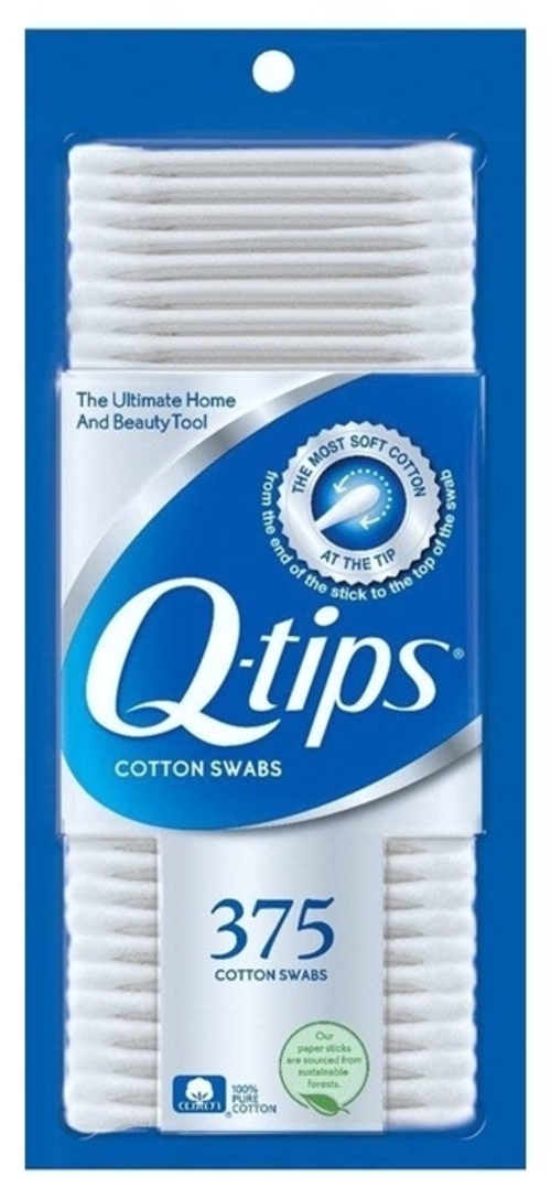 Qtips Cotton Swabs For Beauty And First Aid And Baby Care 375 Each