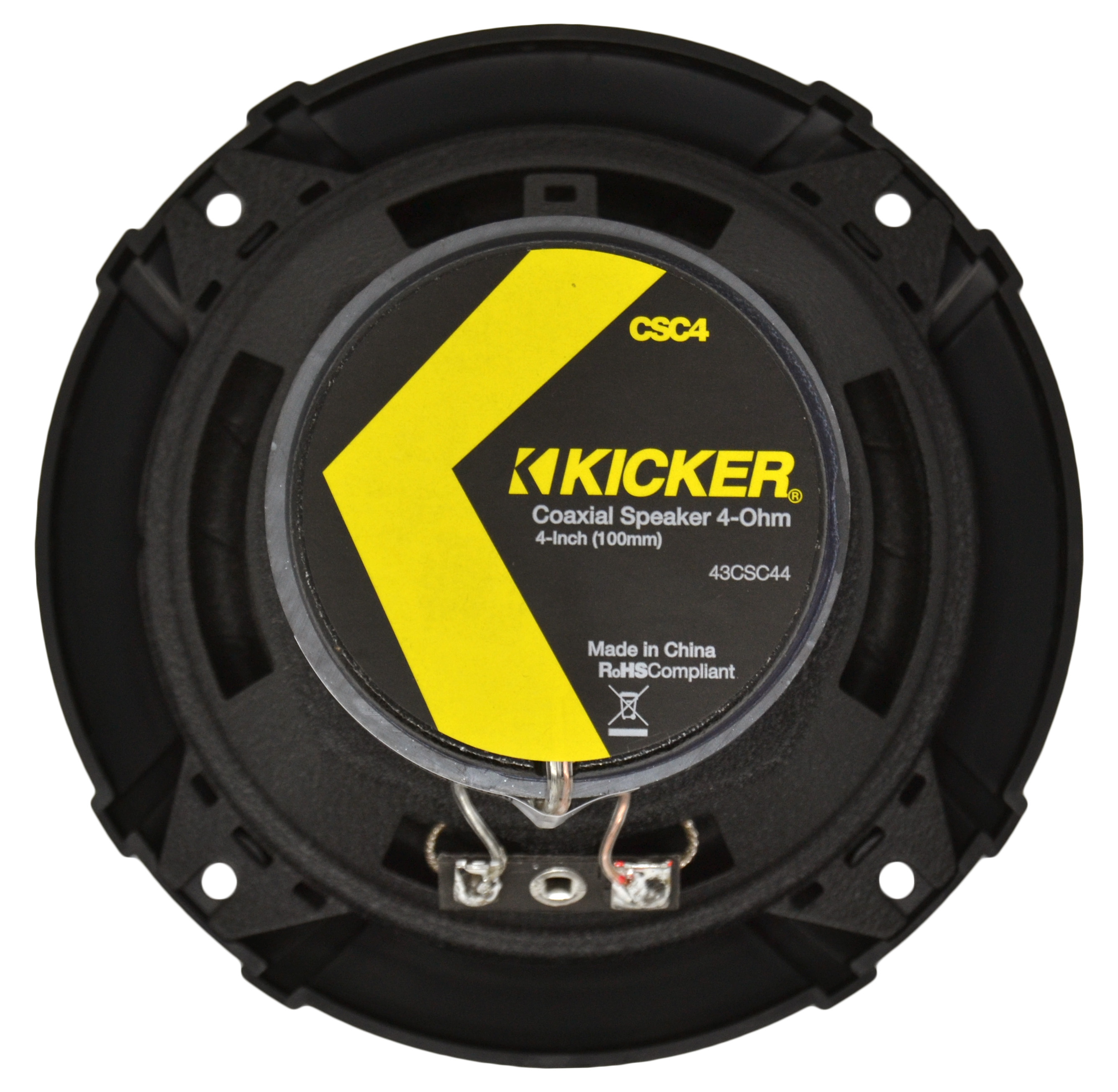 Kicker CS Series 150 Watt 6 x 9 Inch Car Audio Coaxial Speaker Pair Yellow