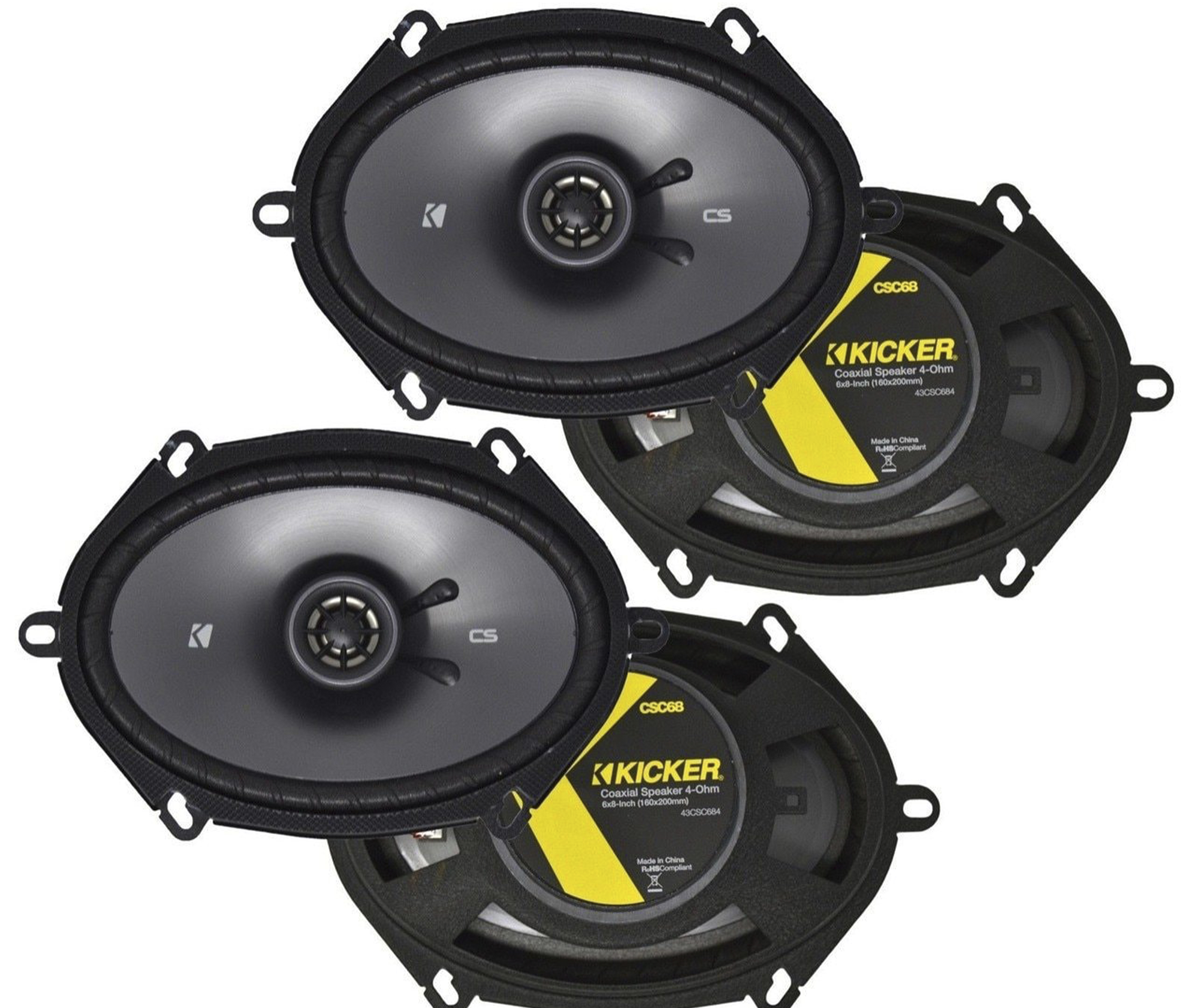 4 Kicker CS 5x7" / 6x8" 2Way Coaxial Car Speakers