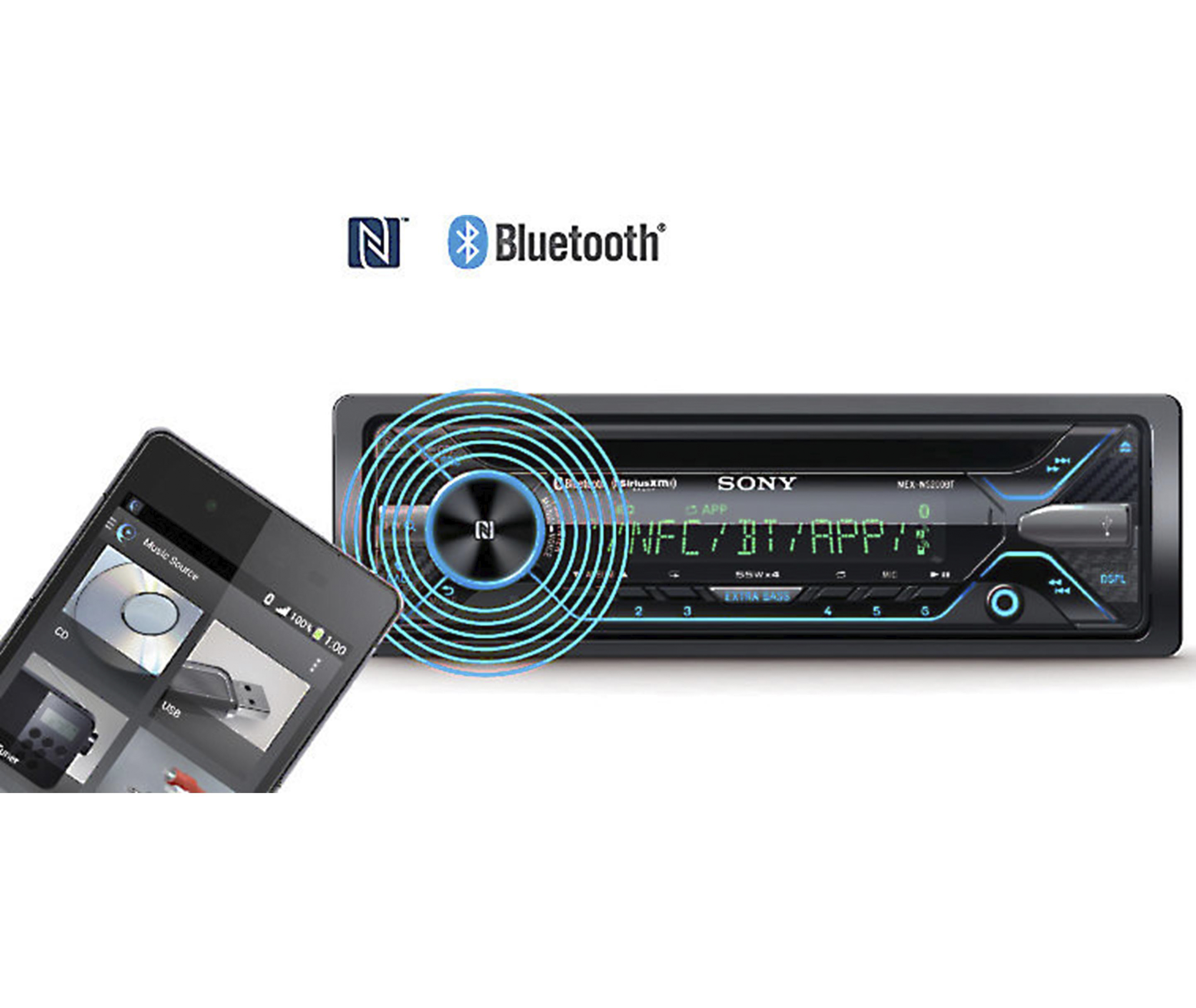 Sony MEXN5200BT, Single Din AM/FM/CD/MP3 Player Car Stereo, BuiltIn