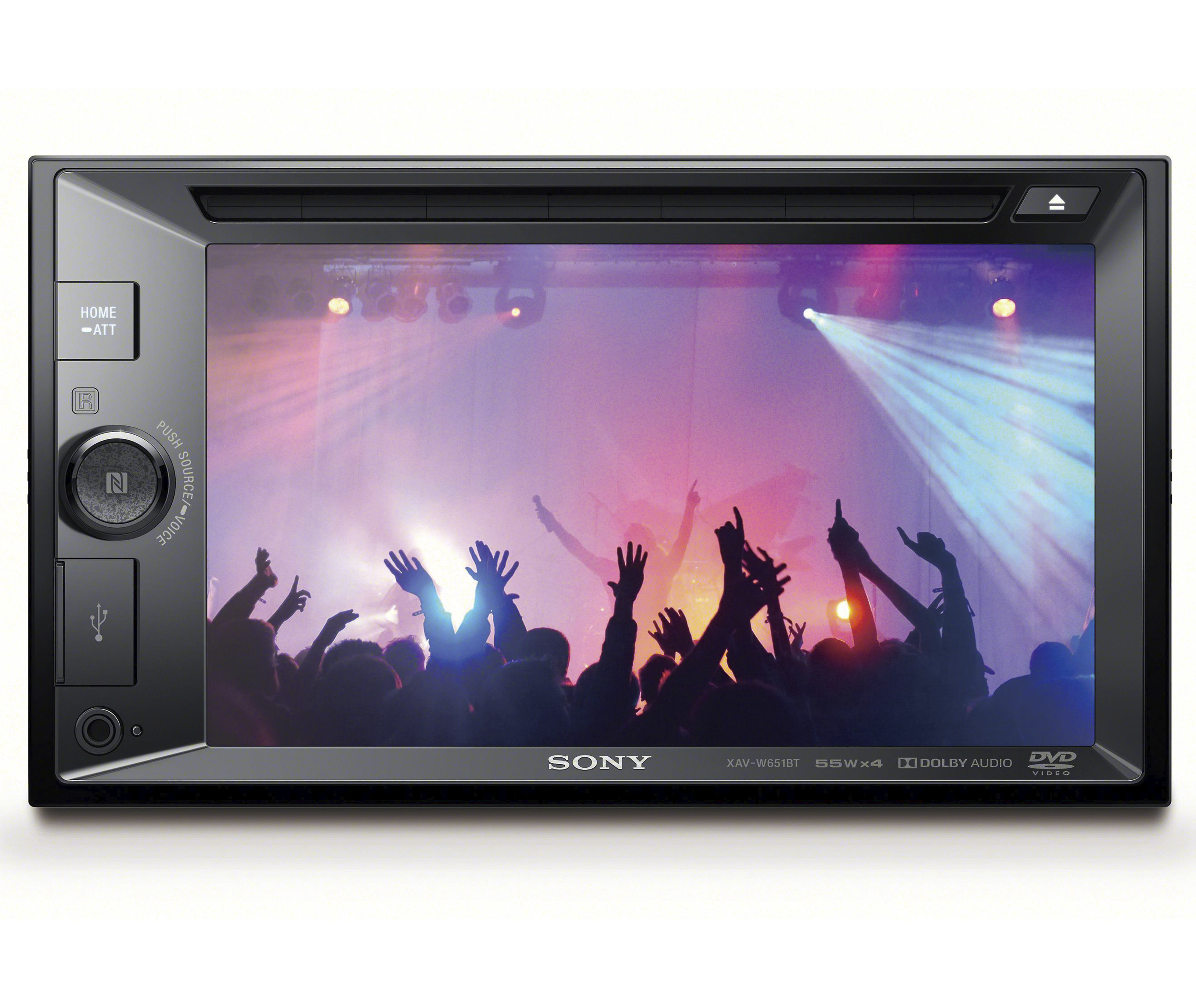Sony XAVW651BT, 6.2" Double Din Car Stereo CD/MP3/DVD Player w