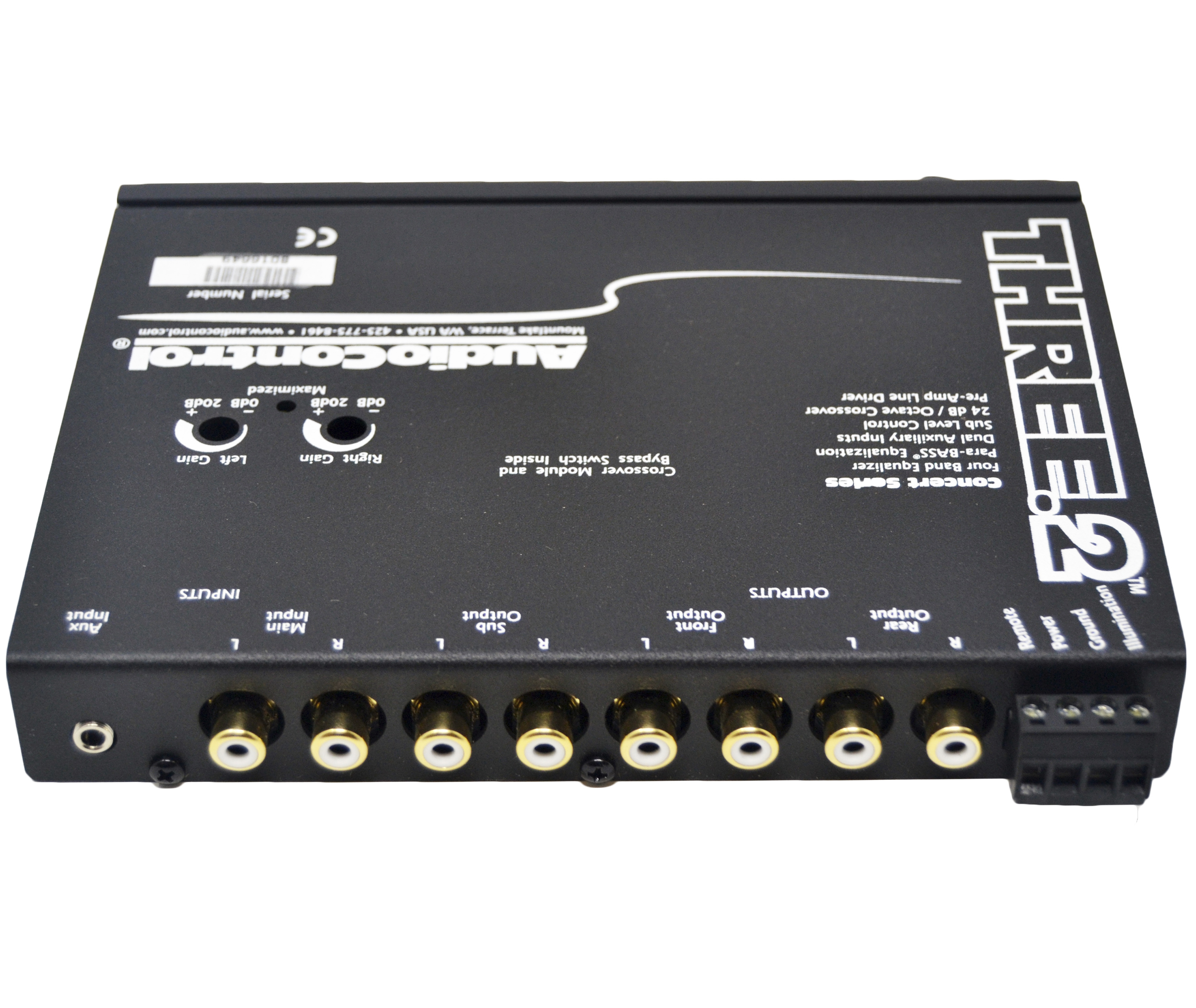 AudioControl Three.2, In-Dash EQ 3 Band Equalizer / Crossover w/ Aux ...