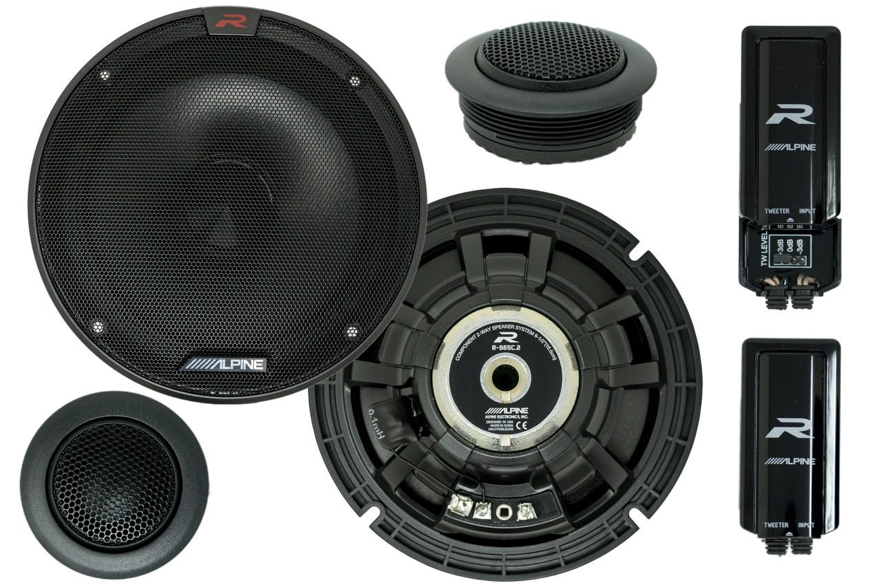 Alpine RS65C.2, R Series 6.5" 2 Way Component Car Speakers 300 Watts