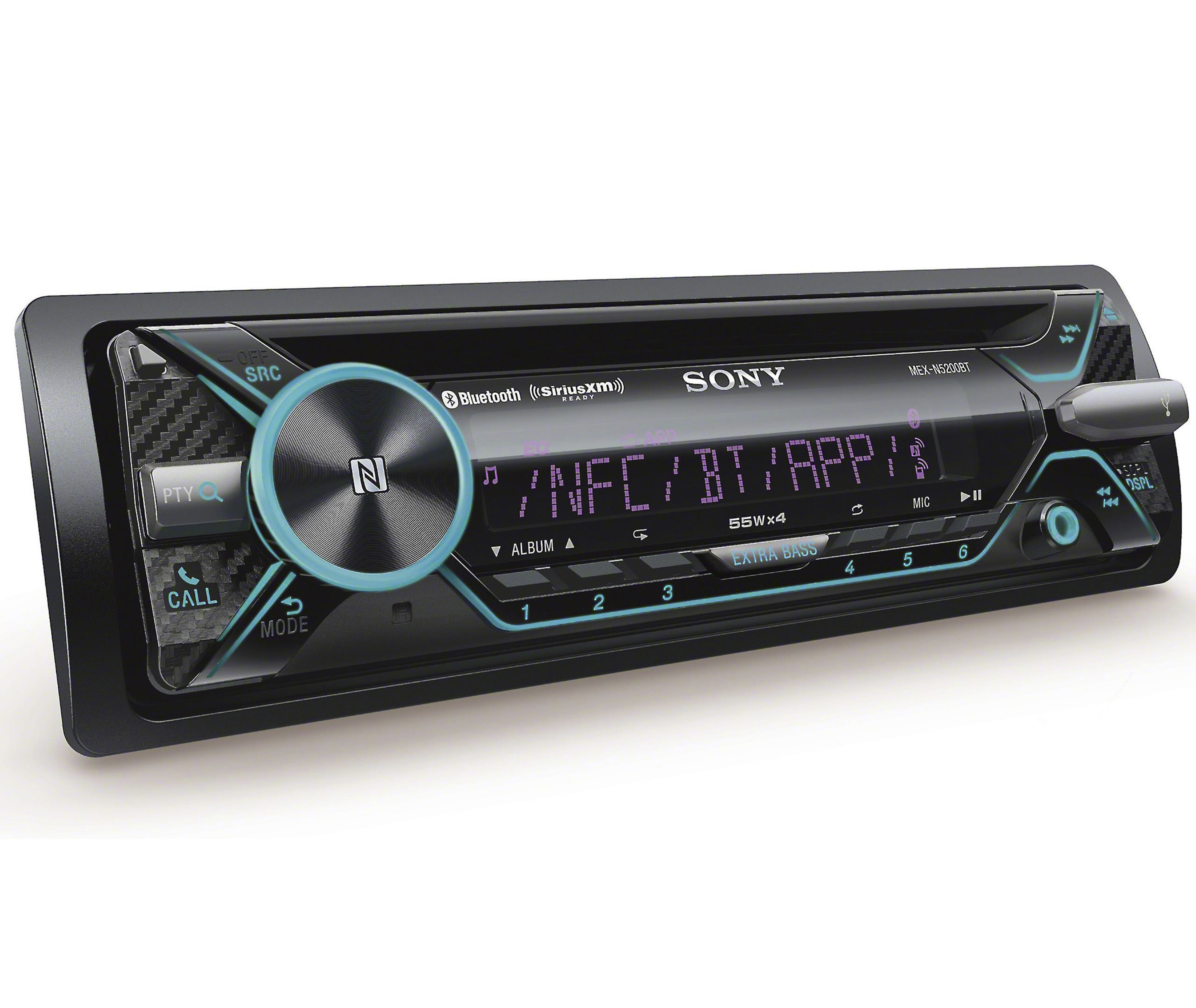 Sony MEXN5200BT, Single Din AM/FM/CD/MP3 Player Car Stereo, BuiltIn