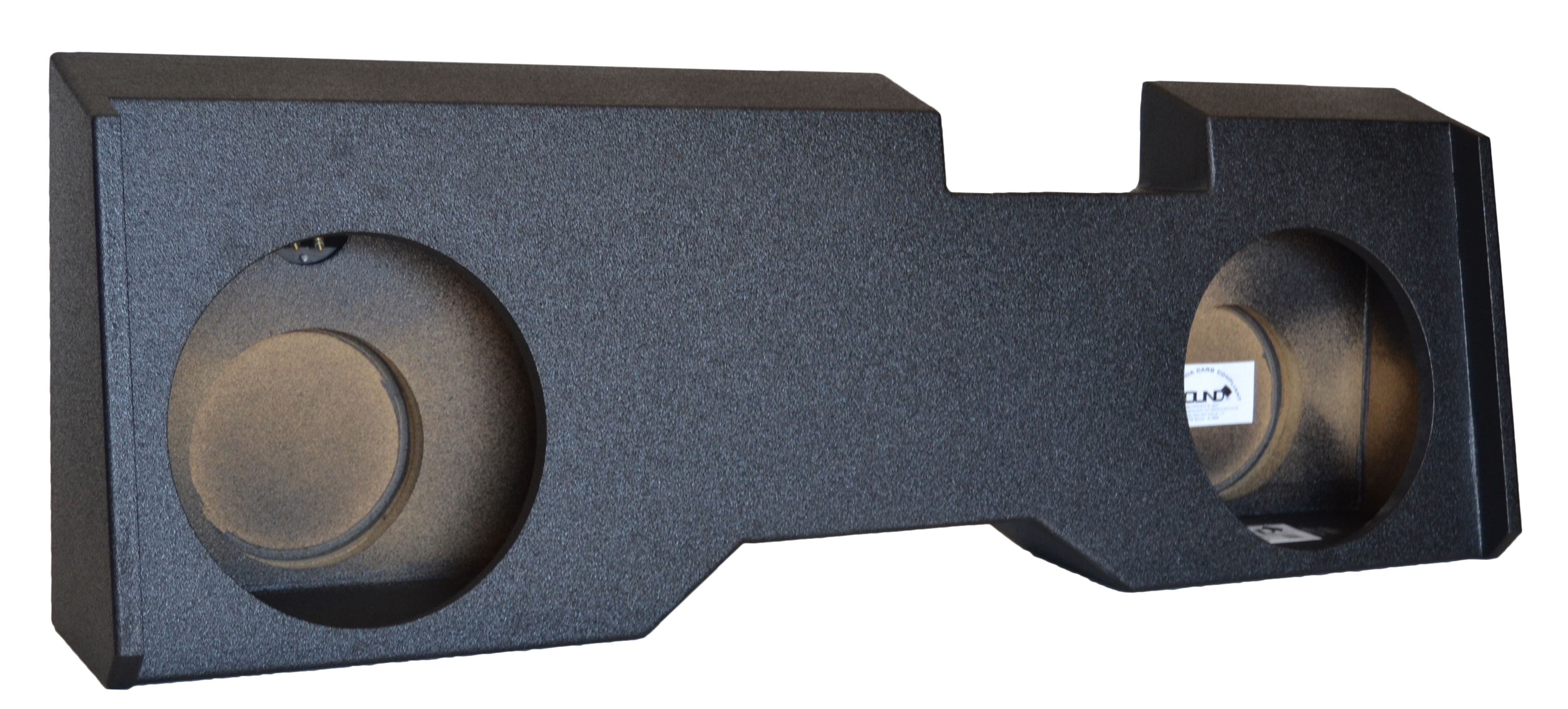 BedLiner 2014-2018 Dual 12 Subwoofer Enclosure Extended SoundBox Silverado//Sierra Double Cab