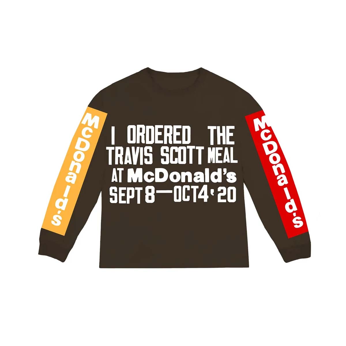 travis scott mcdonald's merch long sleeve