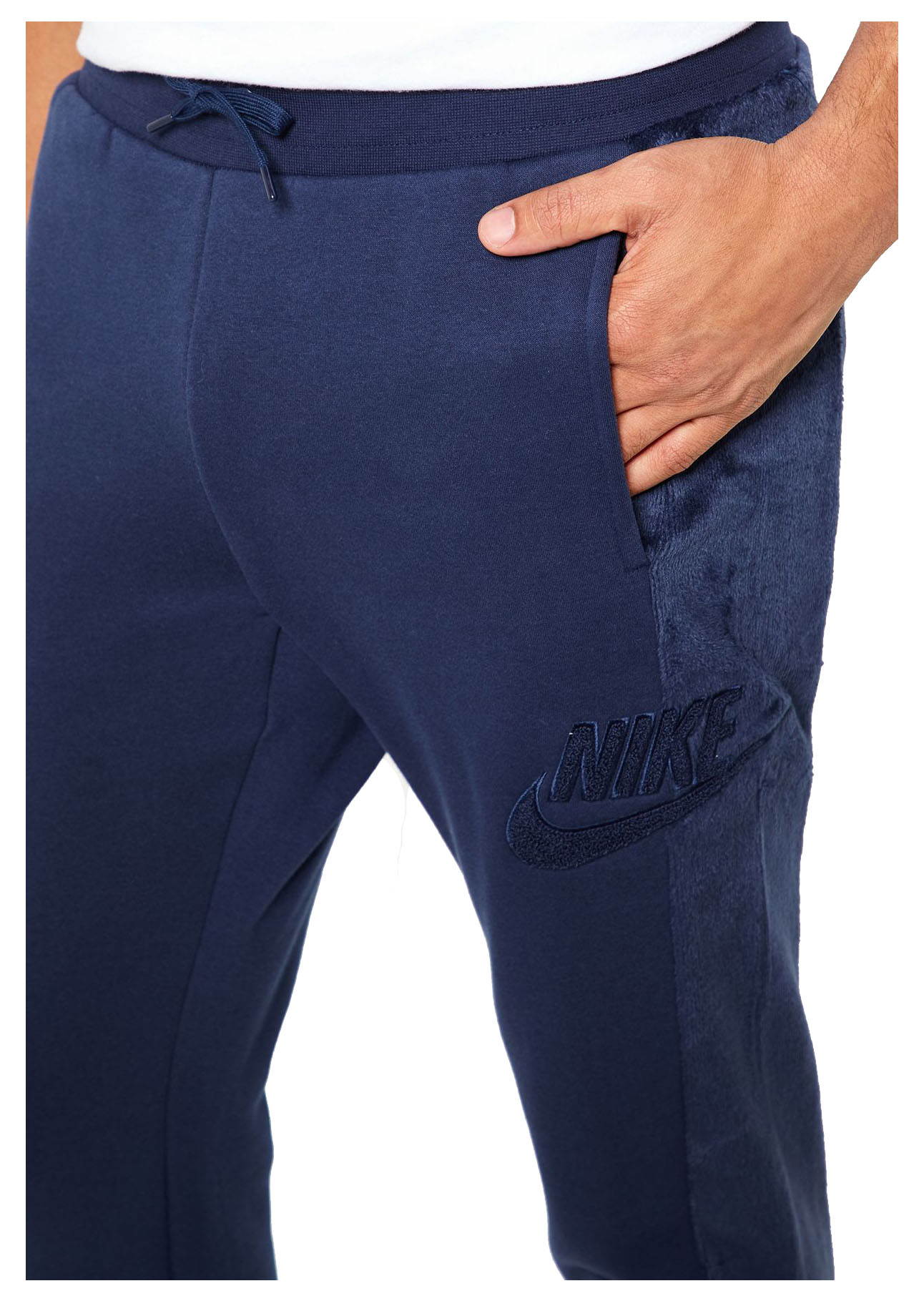 nike velour wide leg pants