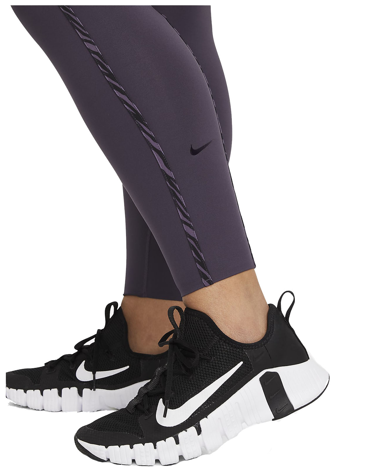 Nike Women's Plus 7/8 Mid Rise One Luxe Icon Clash Training Legging 1X 2X  3X NEW