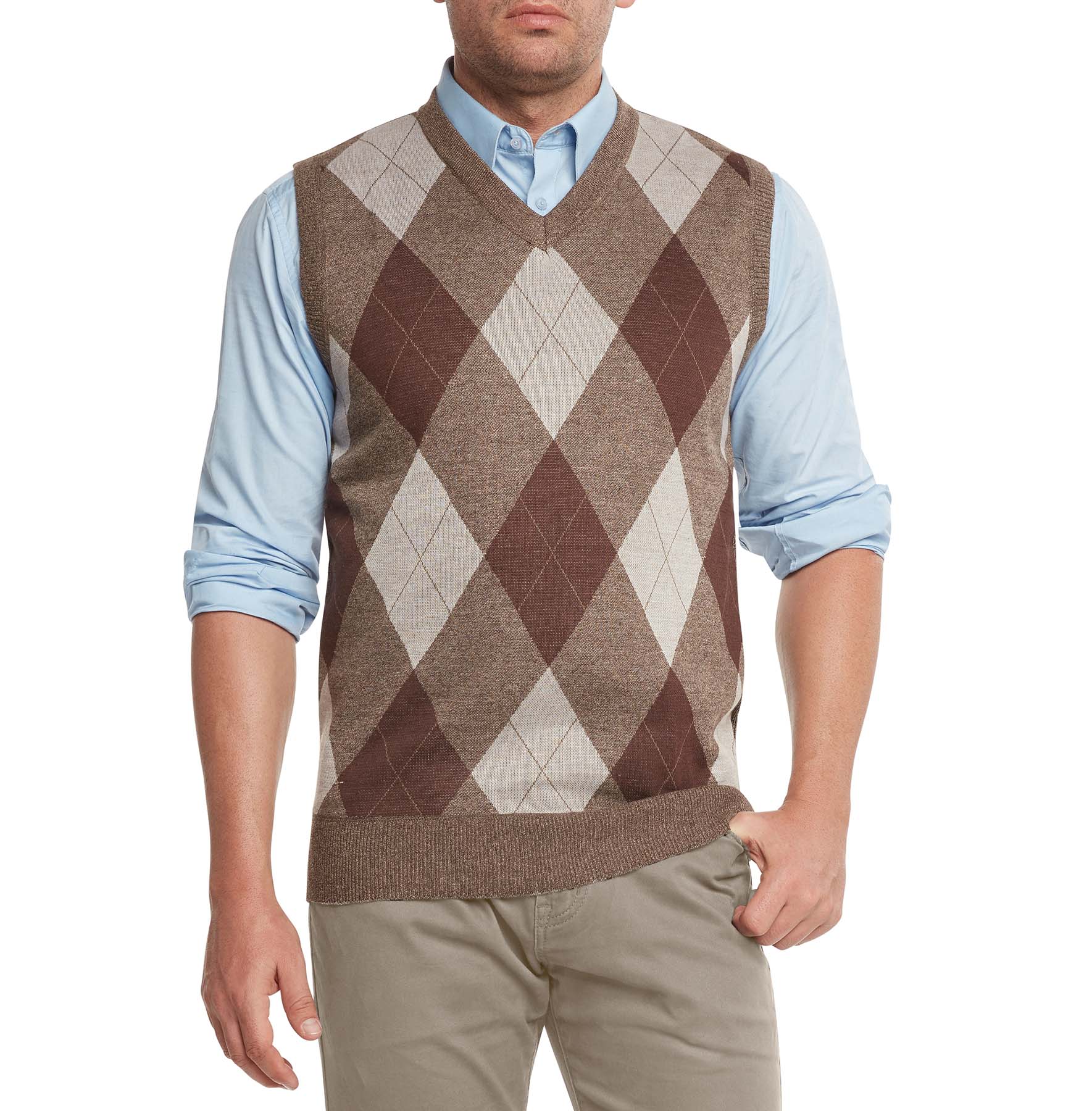 True Rock Mens Argyle V Neck Sweater Vest Ebay 0060