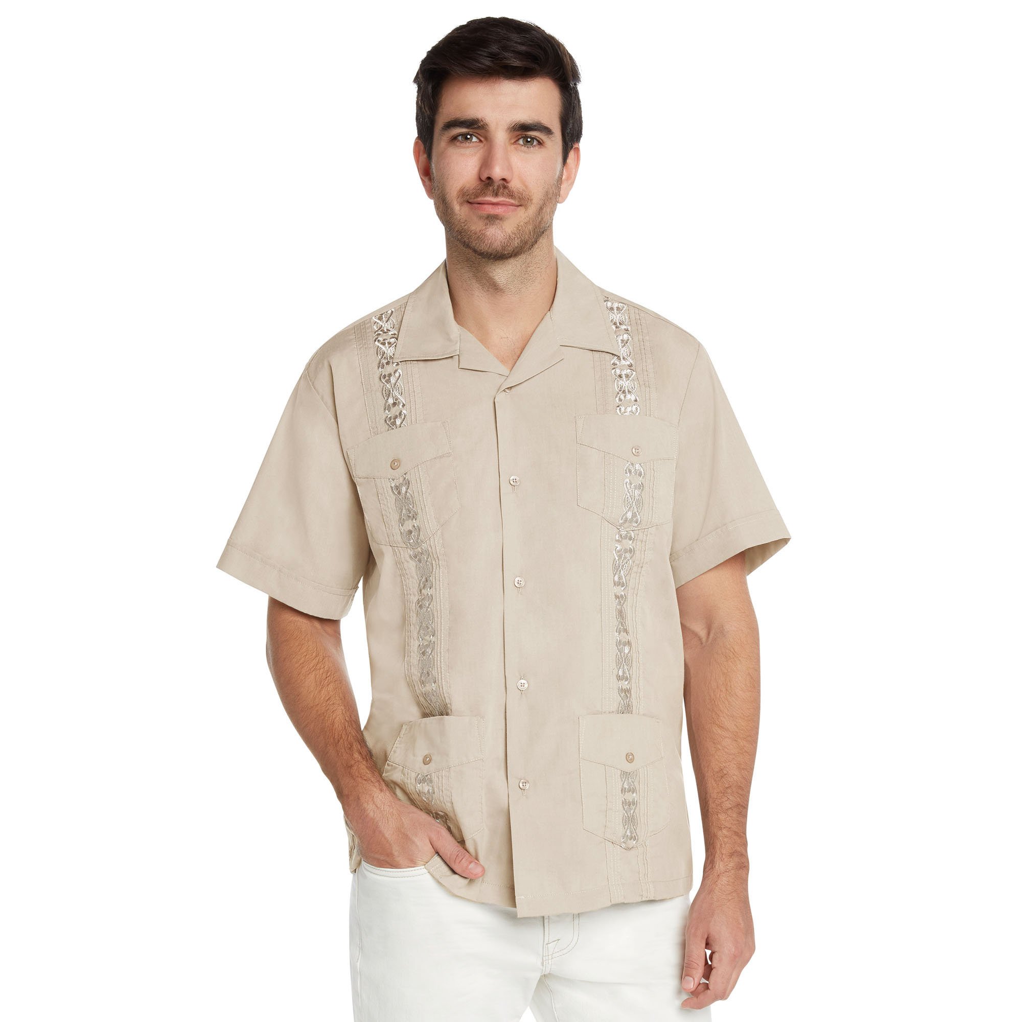 guayabera shirt men button down crowns essentials