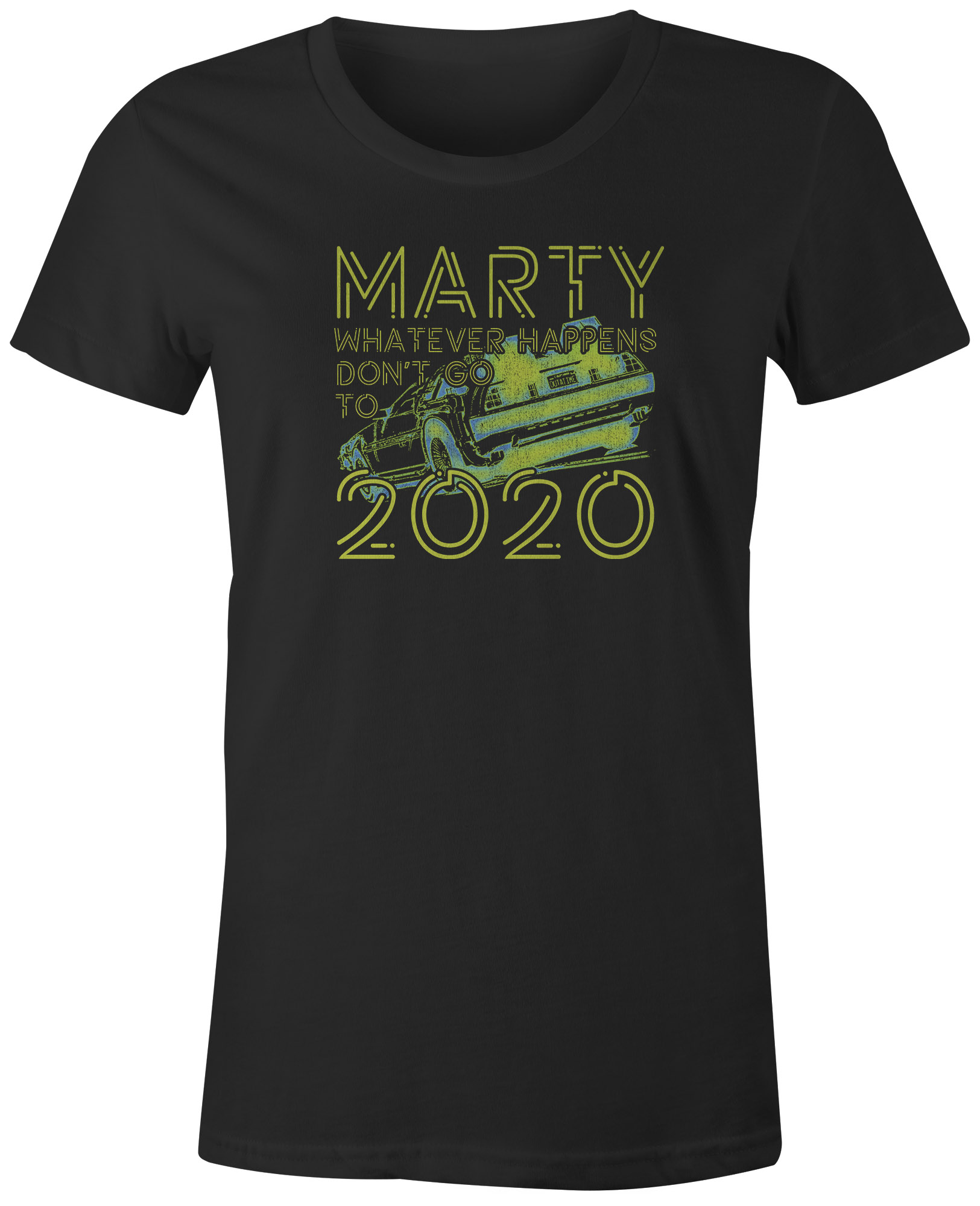 9 Crowns Tees Marty Don't Go To 2020 Funny Graphic T-Shirt - Picture 2 of 14
