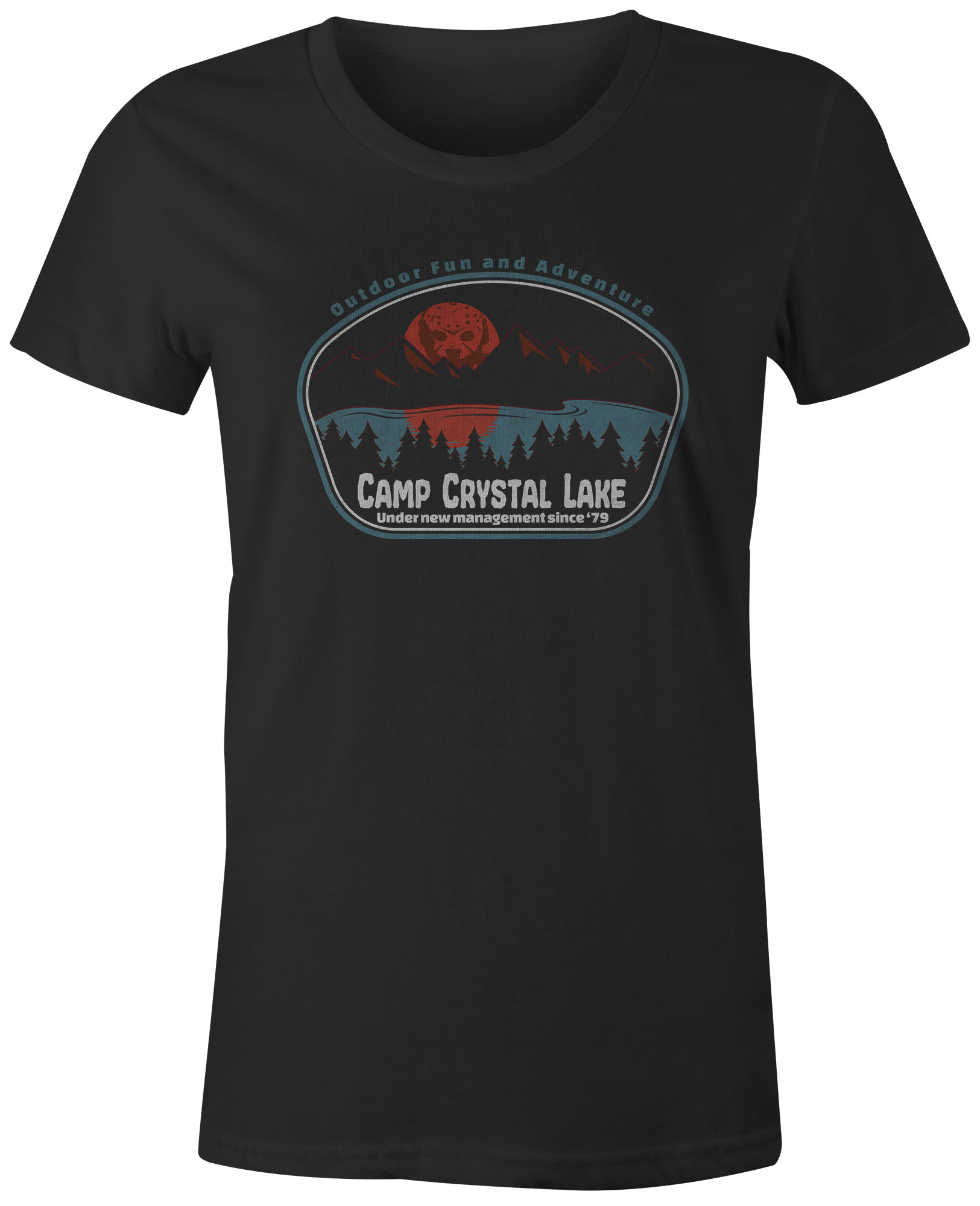 9 Crowns Tees Camp Crystal Lake Blood Lake Funny Jason T-Shirt