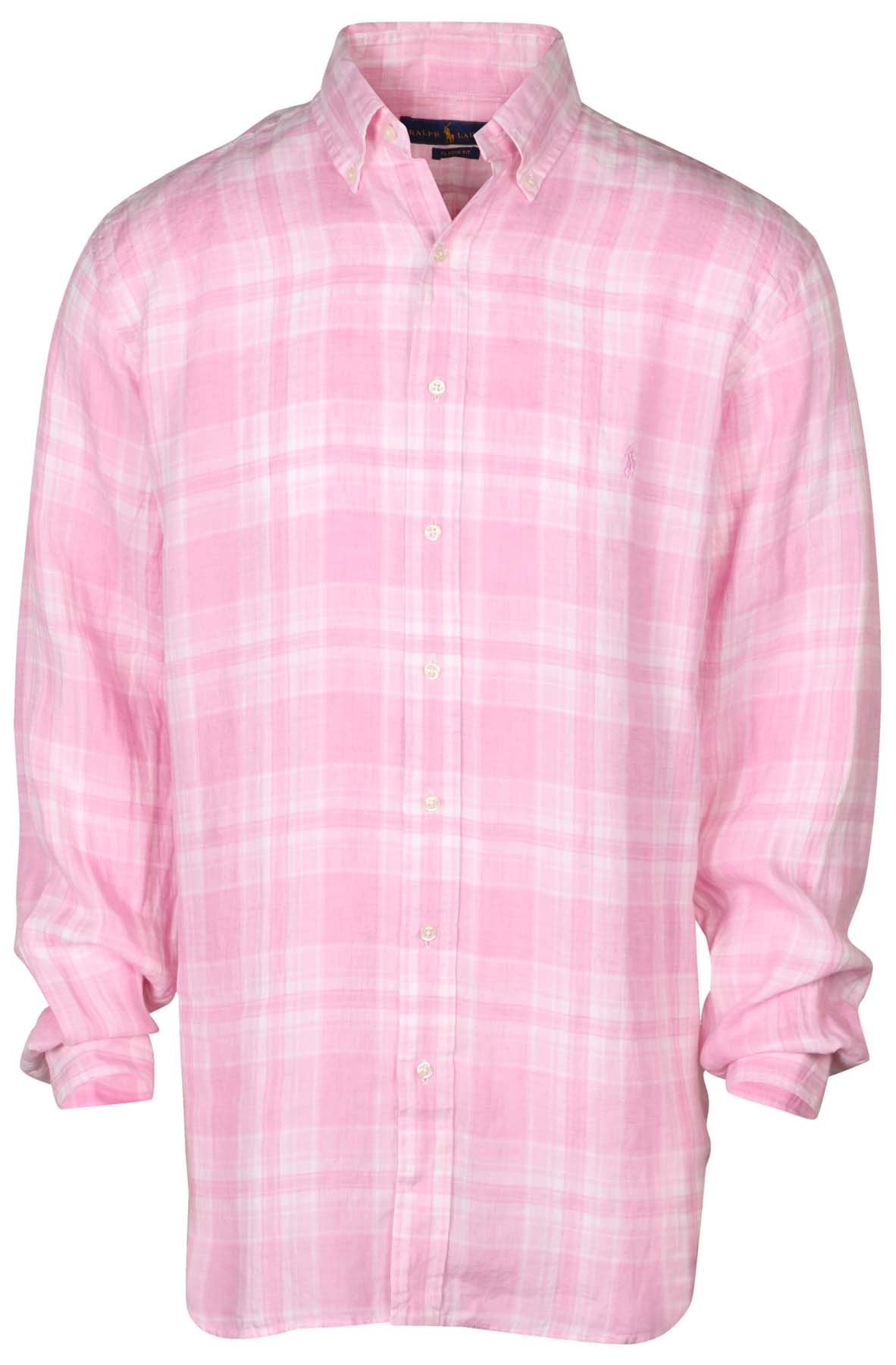 RL Men's Big and Tall Linen Plaid Classic Fit Button Down Shirt | eBay
