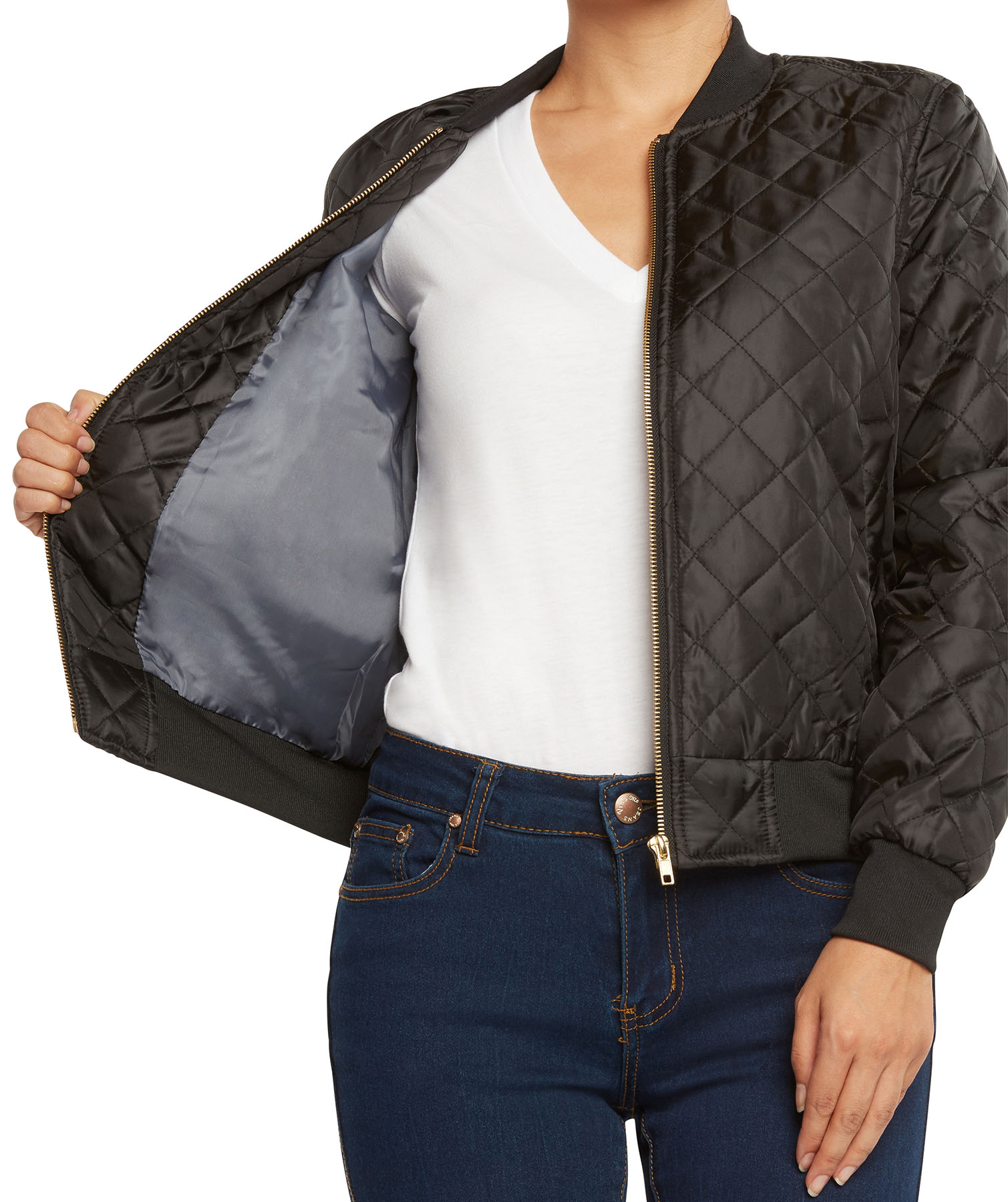 AG Womens Quilted Bomber Jacket by 9 Crowns Essentials eBay