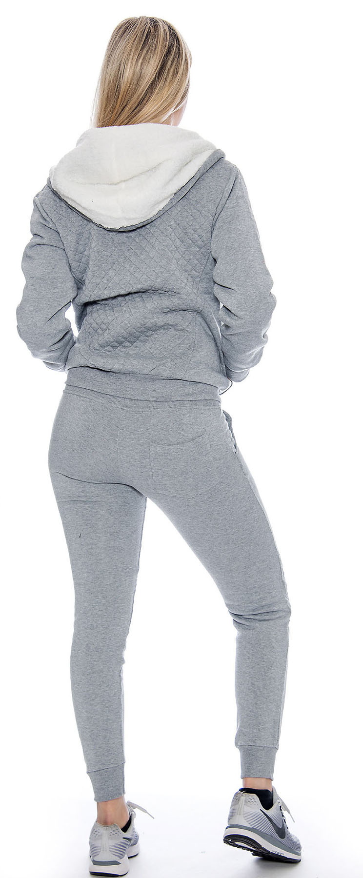 sherpa lined tracksuit bottoms