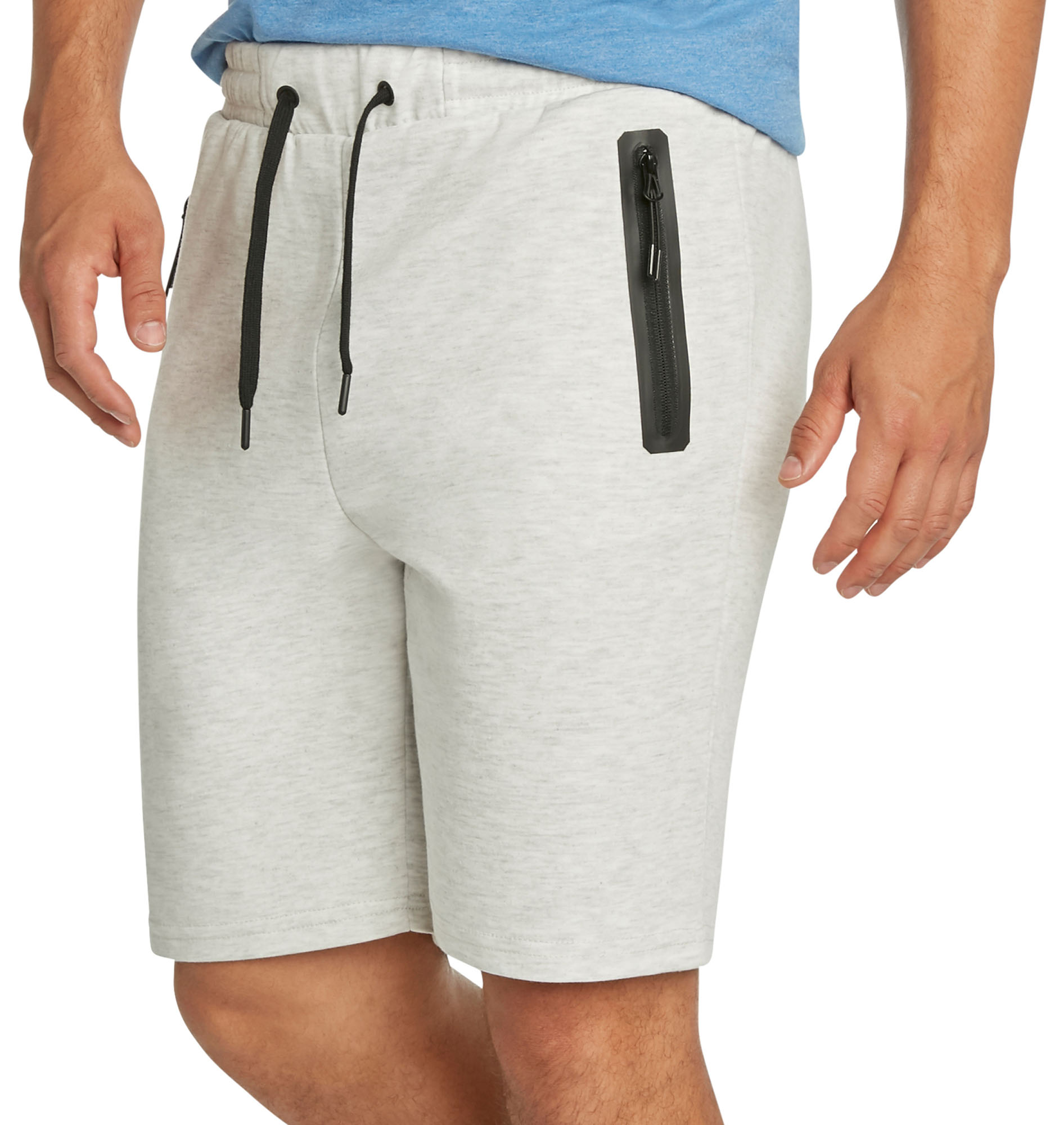 9 Crowns Men's Lightweight Athletic Shorts With Seam Sealed Zipper