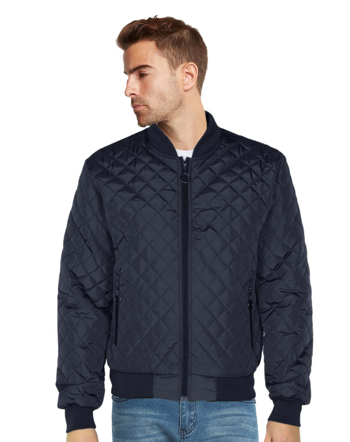 Mens store padded bomber