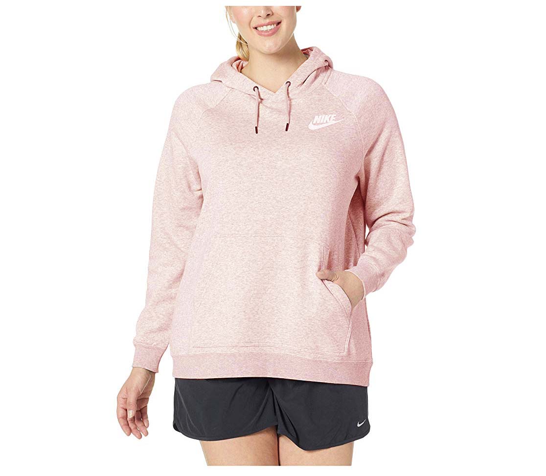 nike rally hoodie storm pink