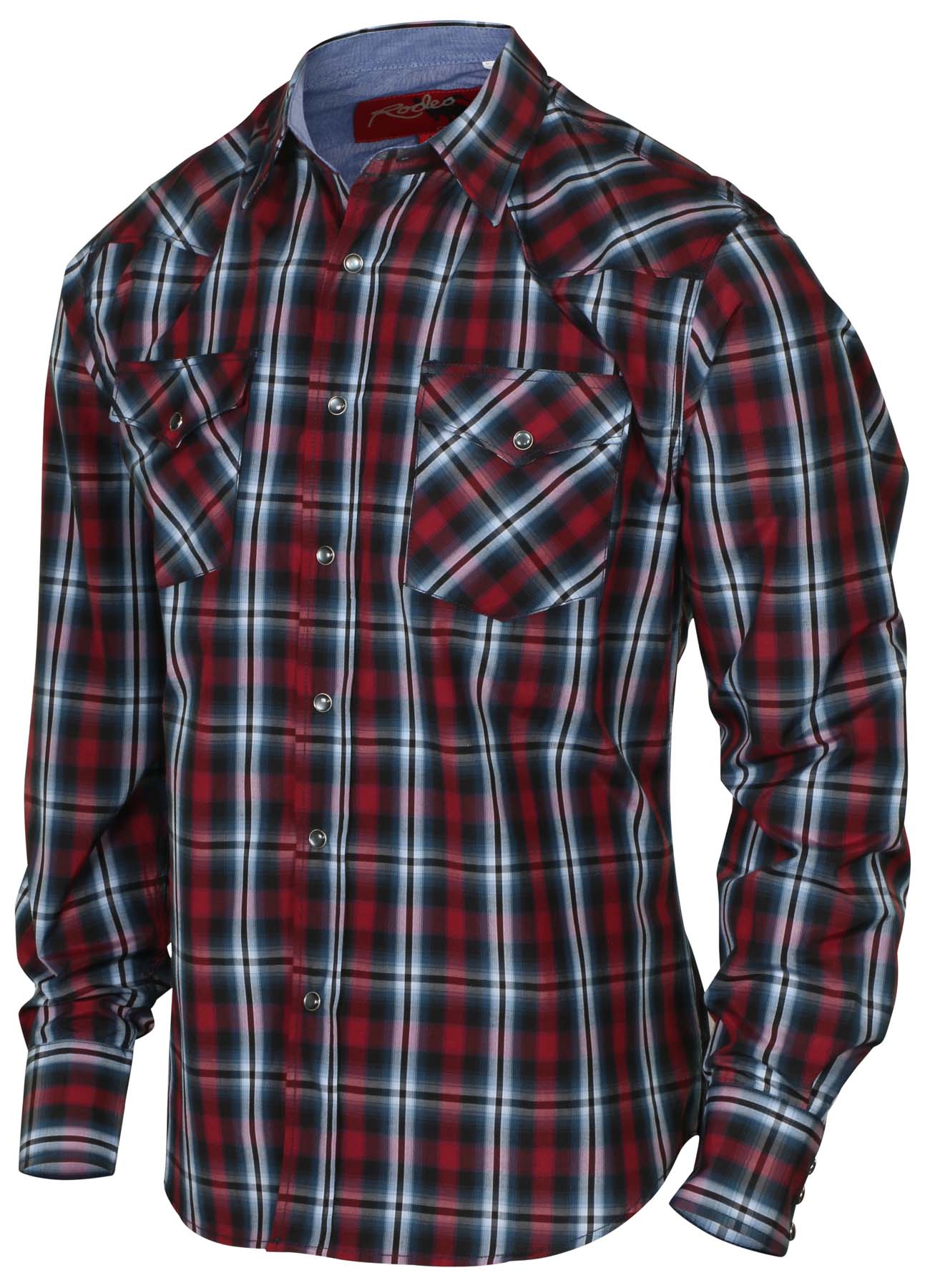 Western Plaid Long Sleeve Shirt | eBay