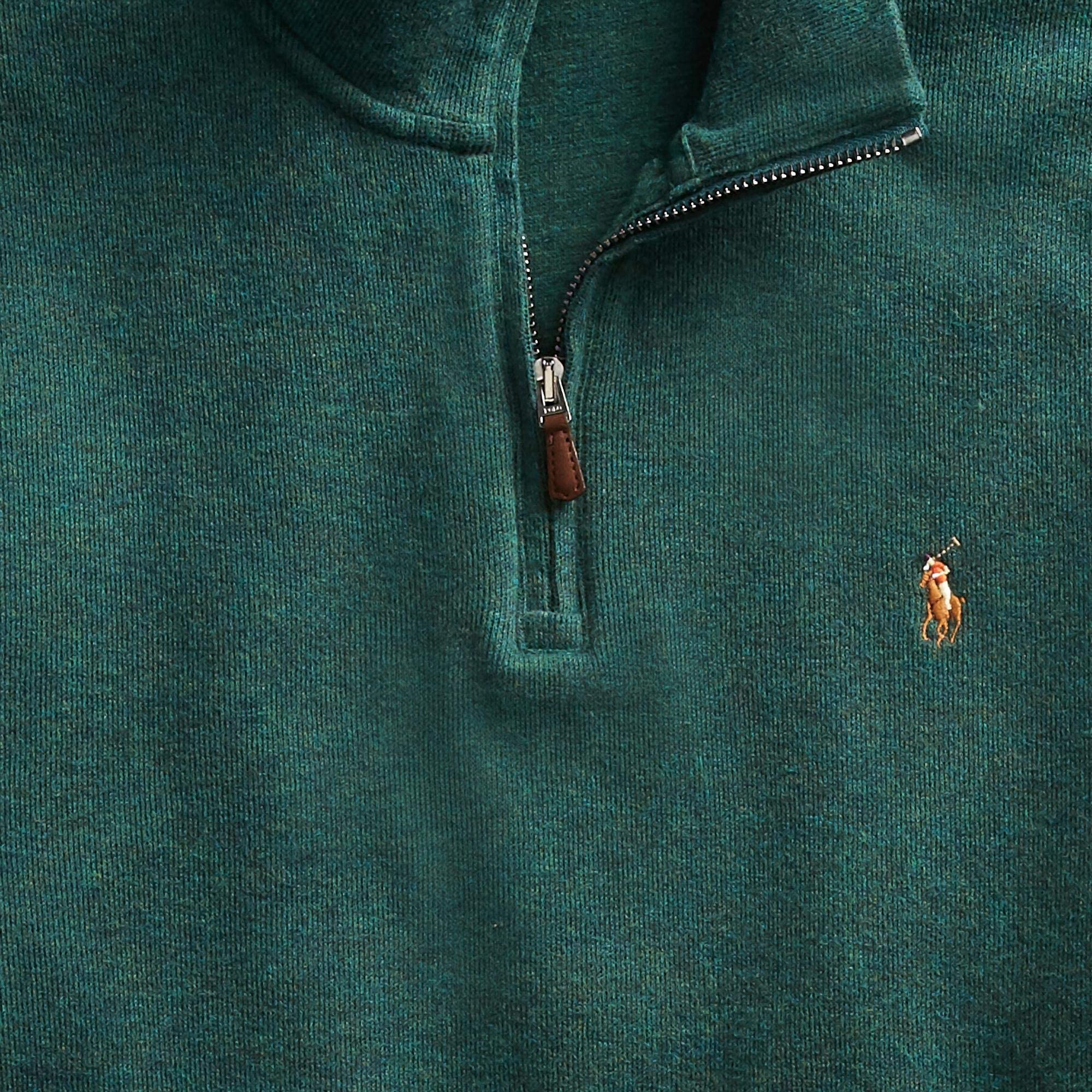Polo Ralph Lauren Men's Estate Rib Quarter-Zip Pullover Sweater | eBay