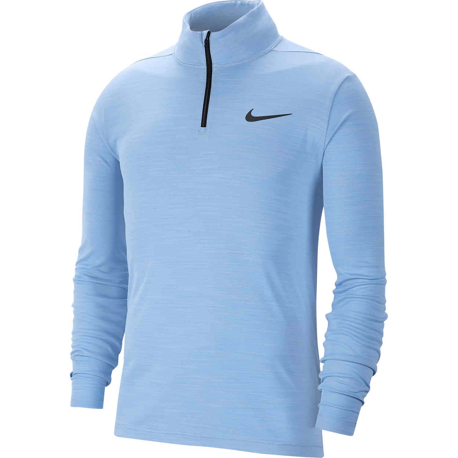 light blue nike quarter zip