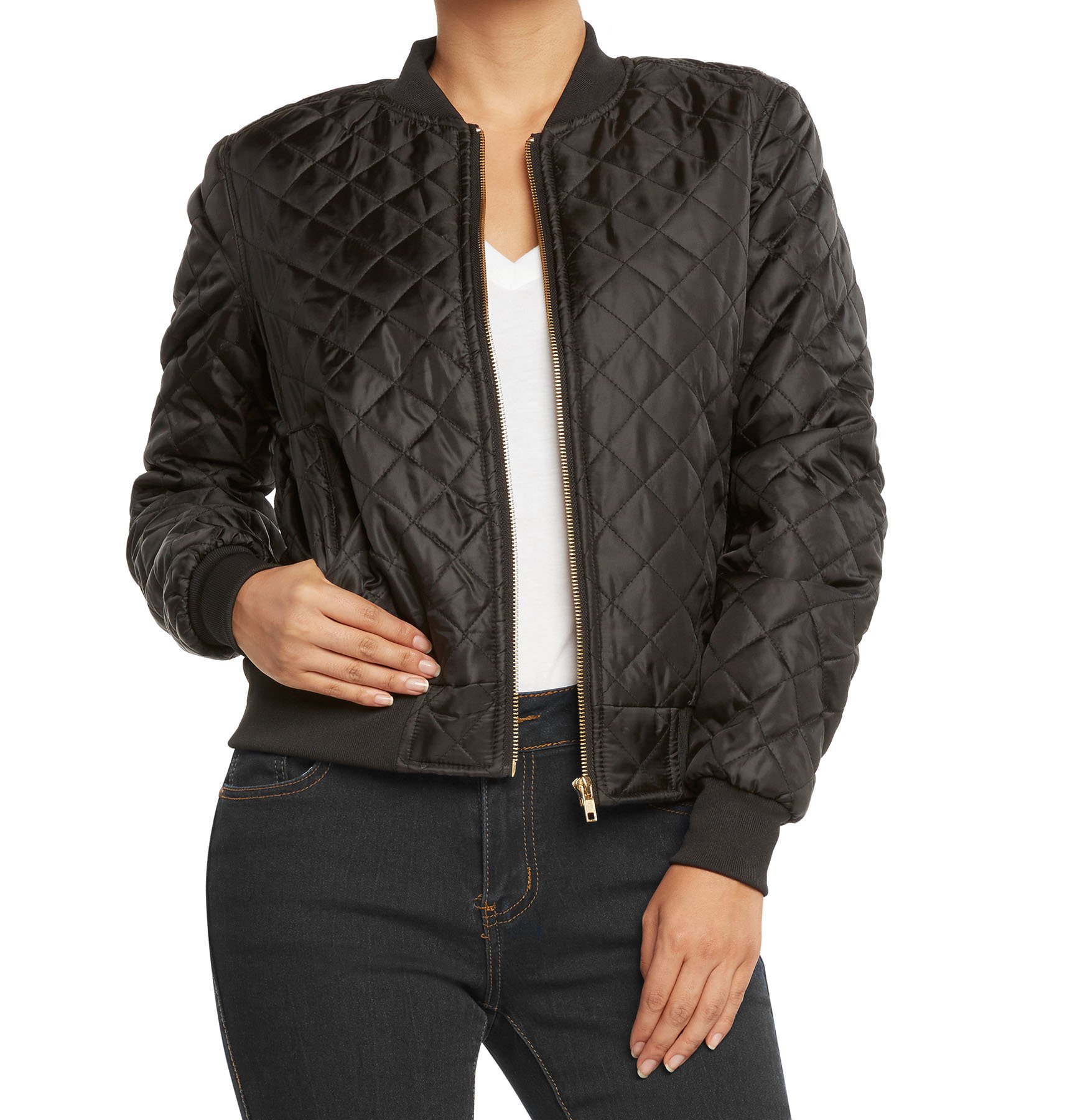 AG Womens Quilted Bomber Jacket by 9 Crowns Essentials | eBay