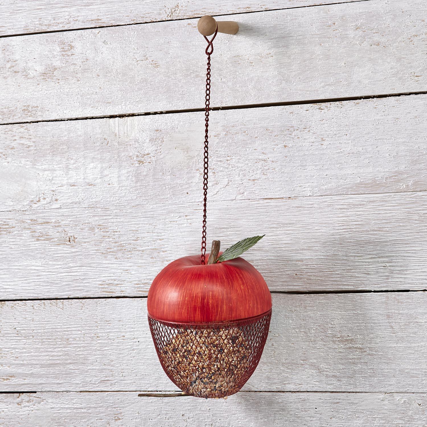 Apple Shaped Bird Feeder Ebay