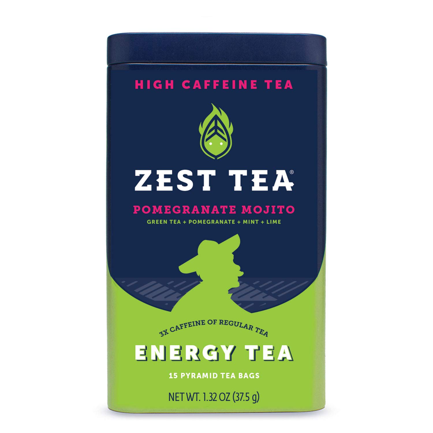Zest Tea Premium Energy Tea, High Caffeine Coffee Substitute, Perfect