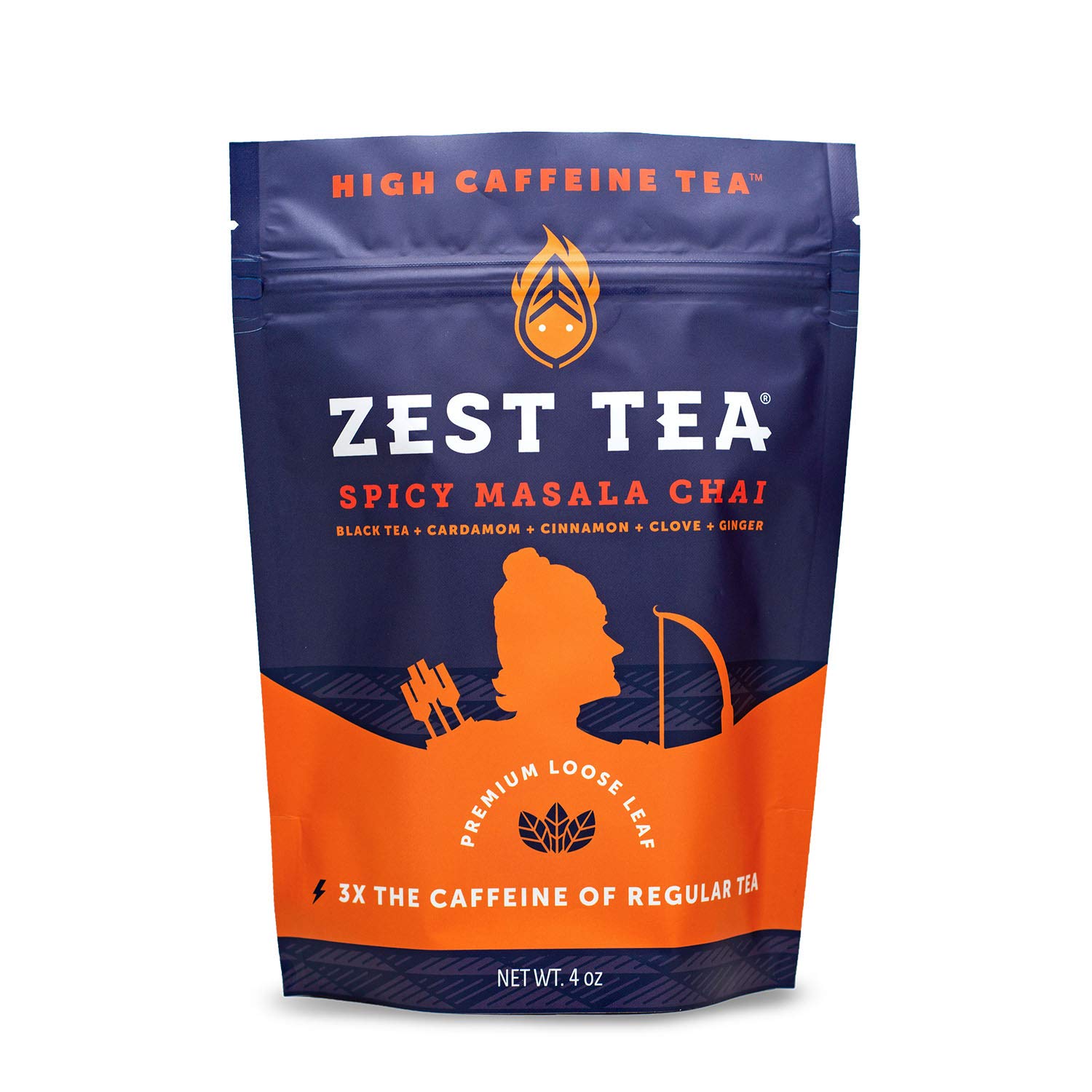 Zest Tea Premium Energy Tea, High Caffeine Coffee Substitute, Perfect For Keto