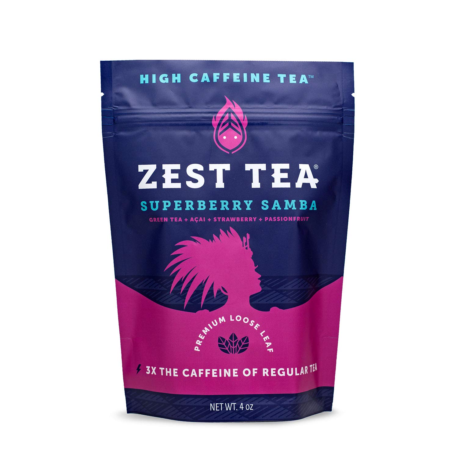 Zest Tea Premium Energy Tea, High Caffeine Coffee Substitute, Perfect For Keto