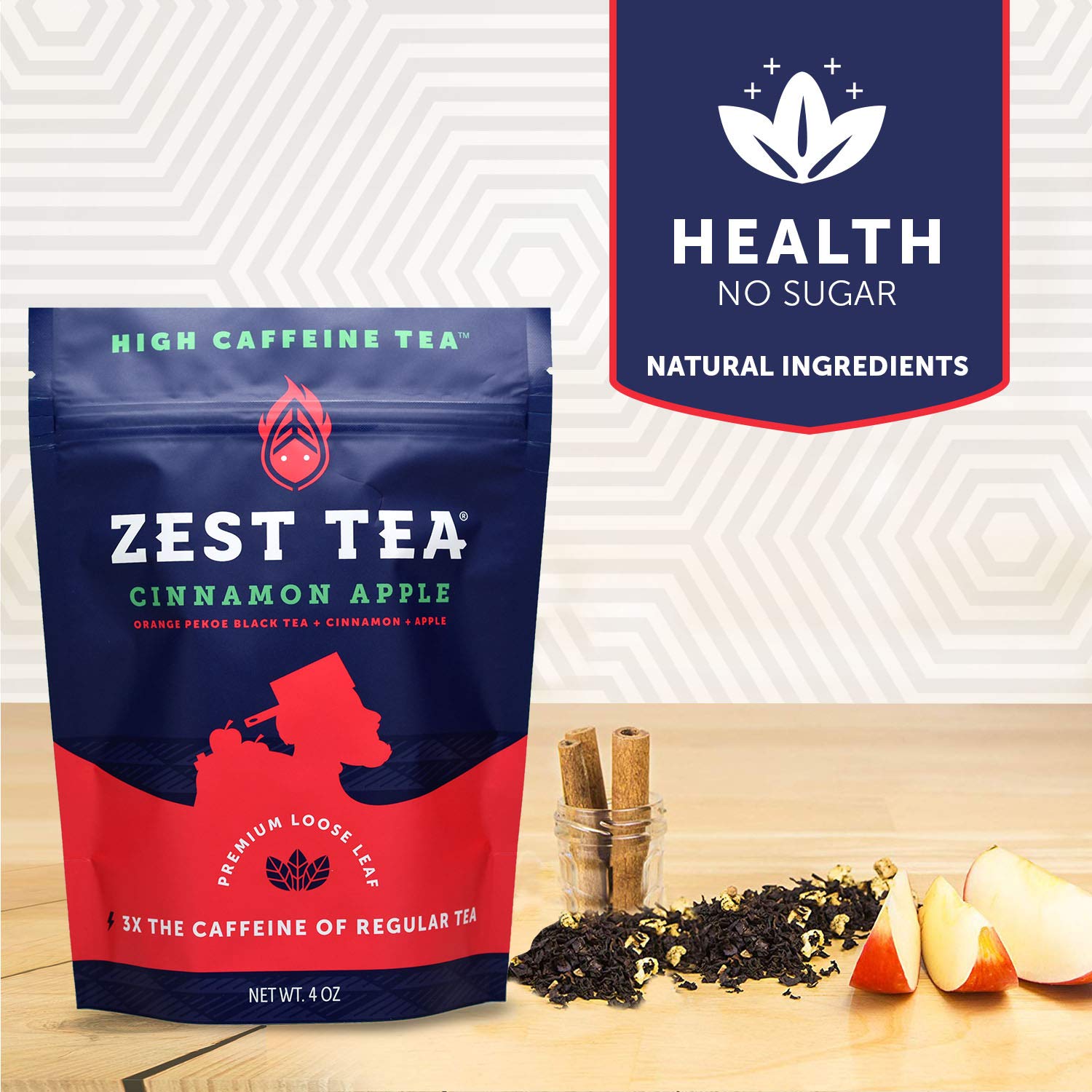 Zest Tea Premium Energy Tea, High Caffeine Coffee Substitute, Perfect For Keto