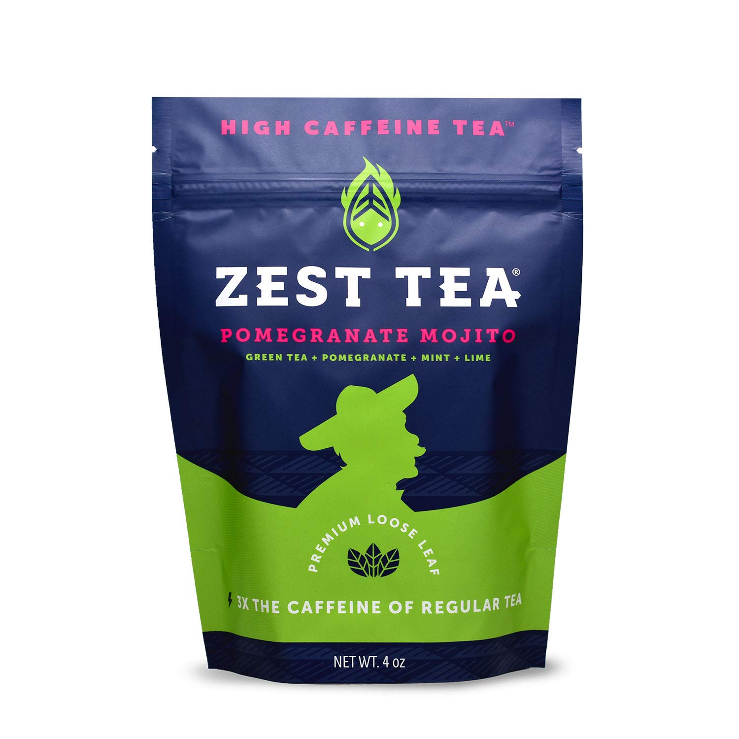 Zest Tea Premium Energy Tea, High Caffeine Coffee Substitute, Perfect For Keto