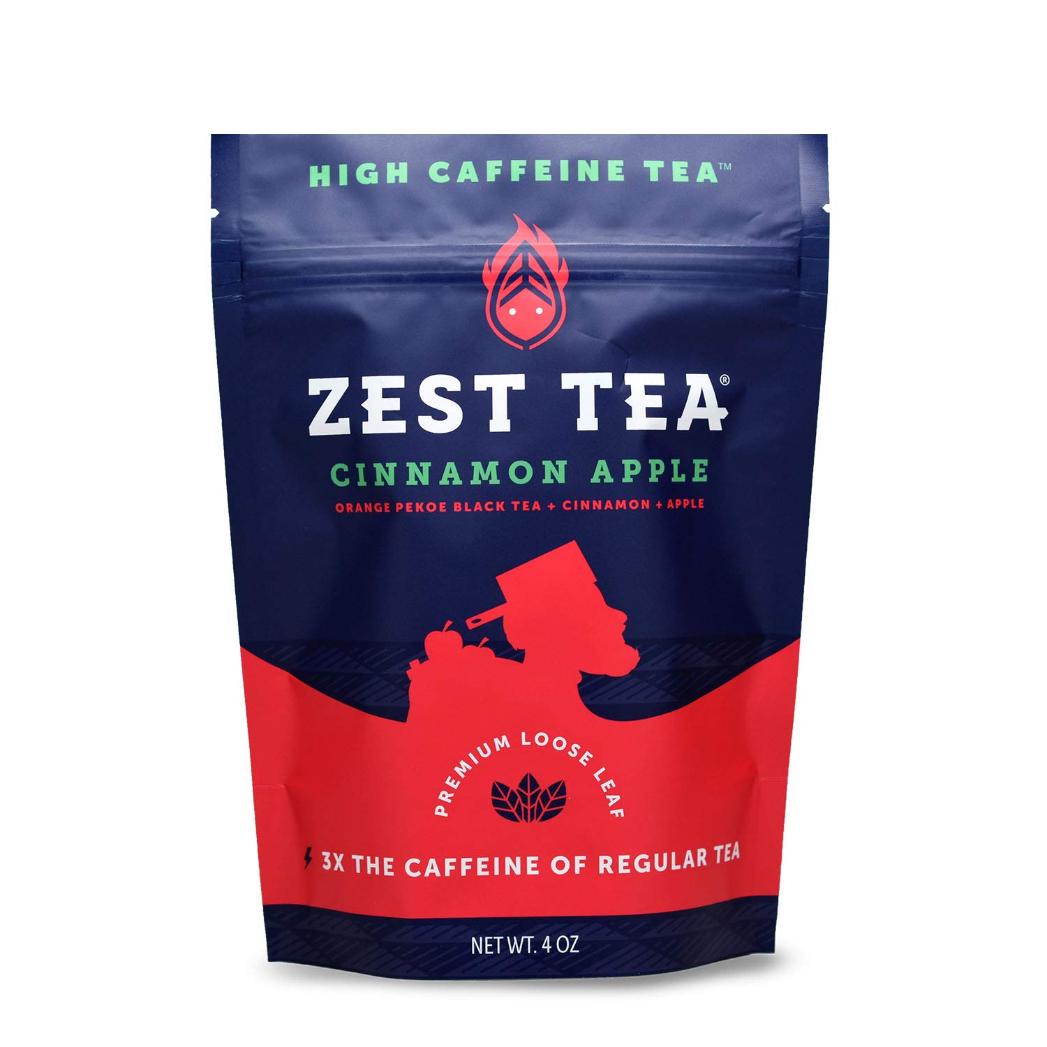 Zest Tea Premium Energy Tea, High Caffeine Coffee Substitute, Perfect For Keto