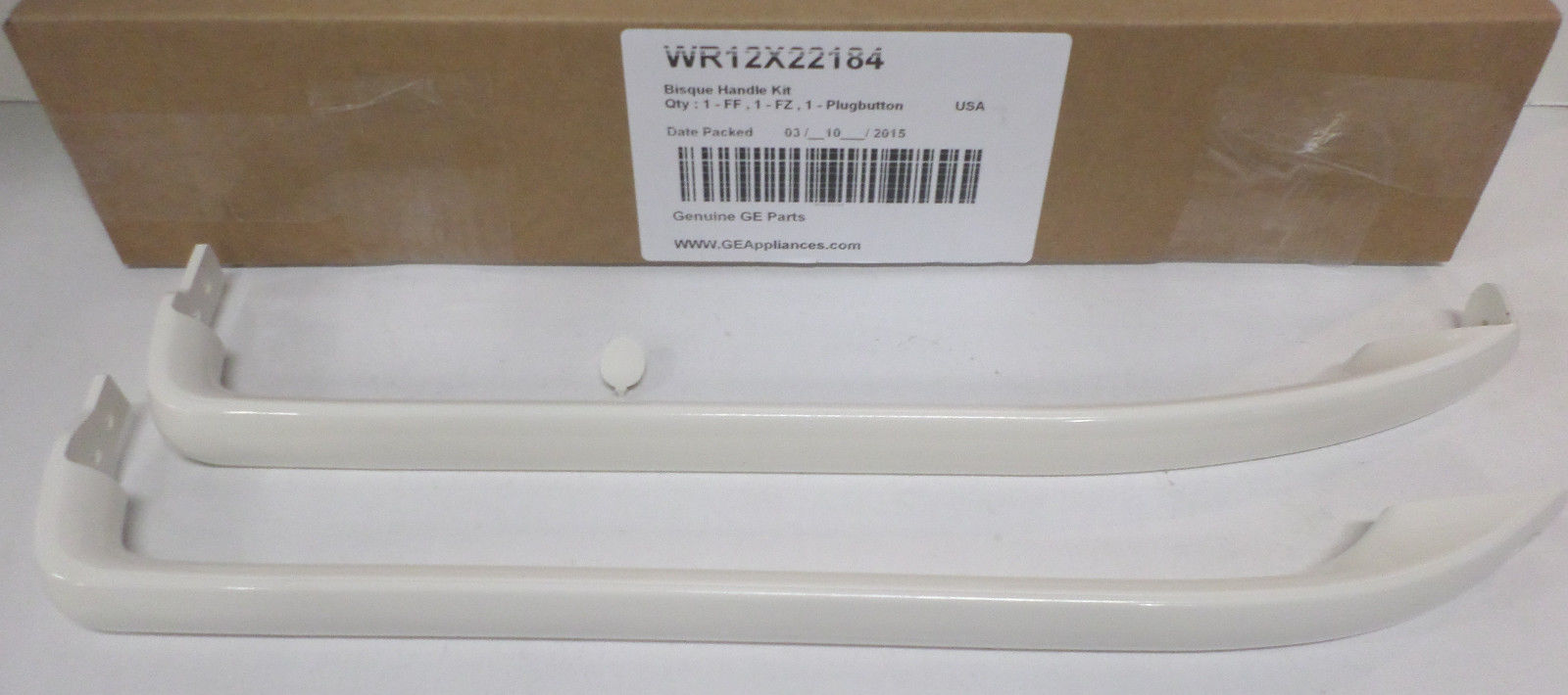 Wr12x22184 Ge Refrigerator Freezer Bisque Door Handle Kit