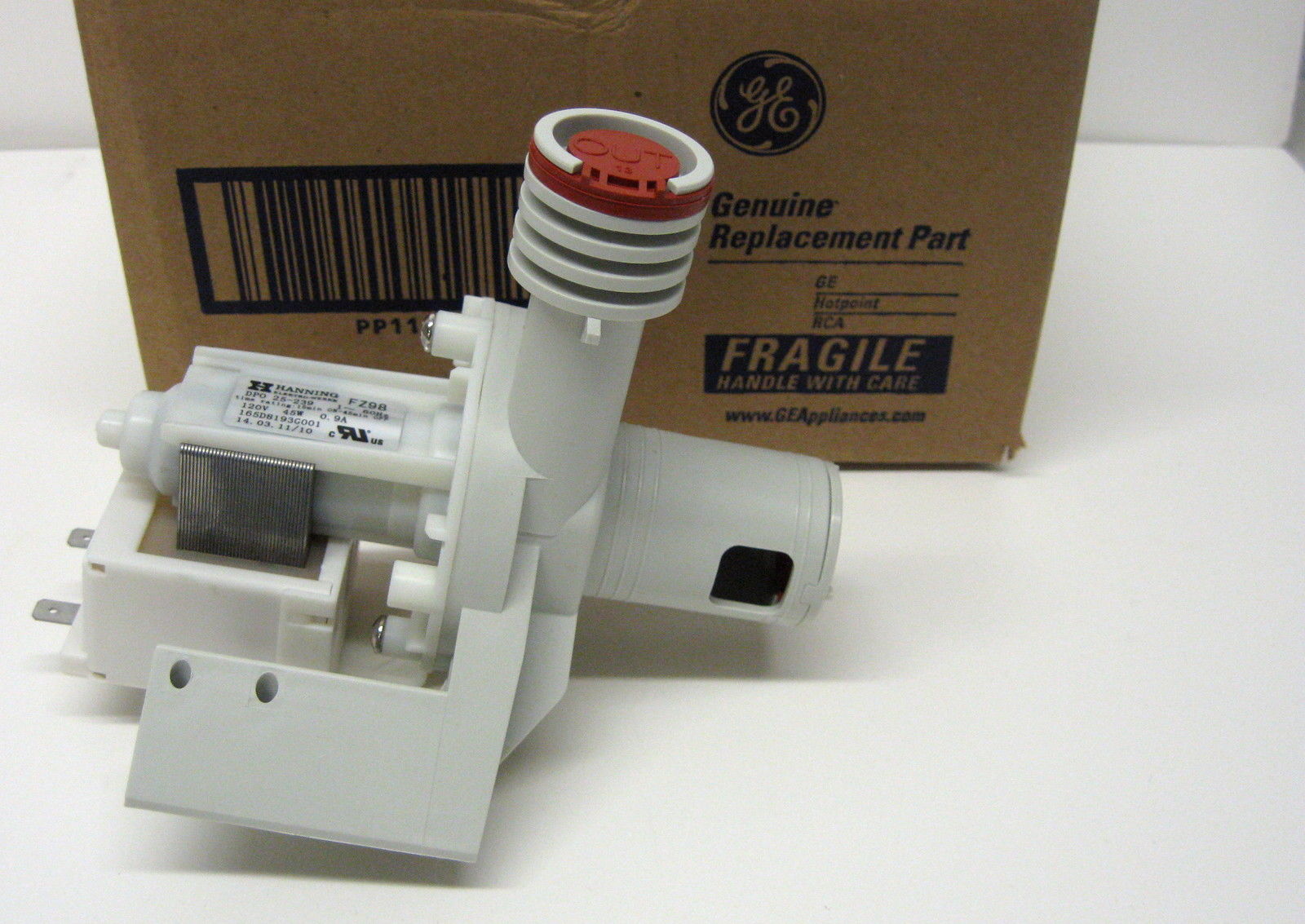 WD26X10025 Genuine GE Dishwasher Drain Pump Motor also for AP3884371