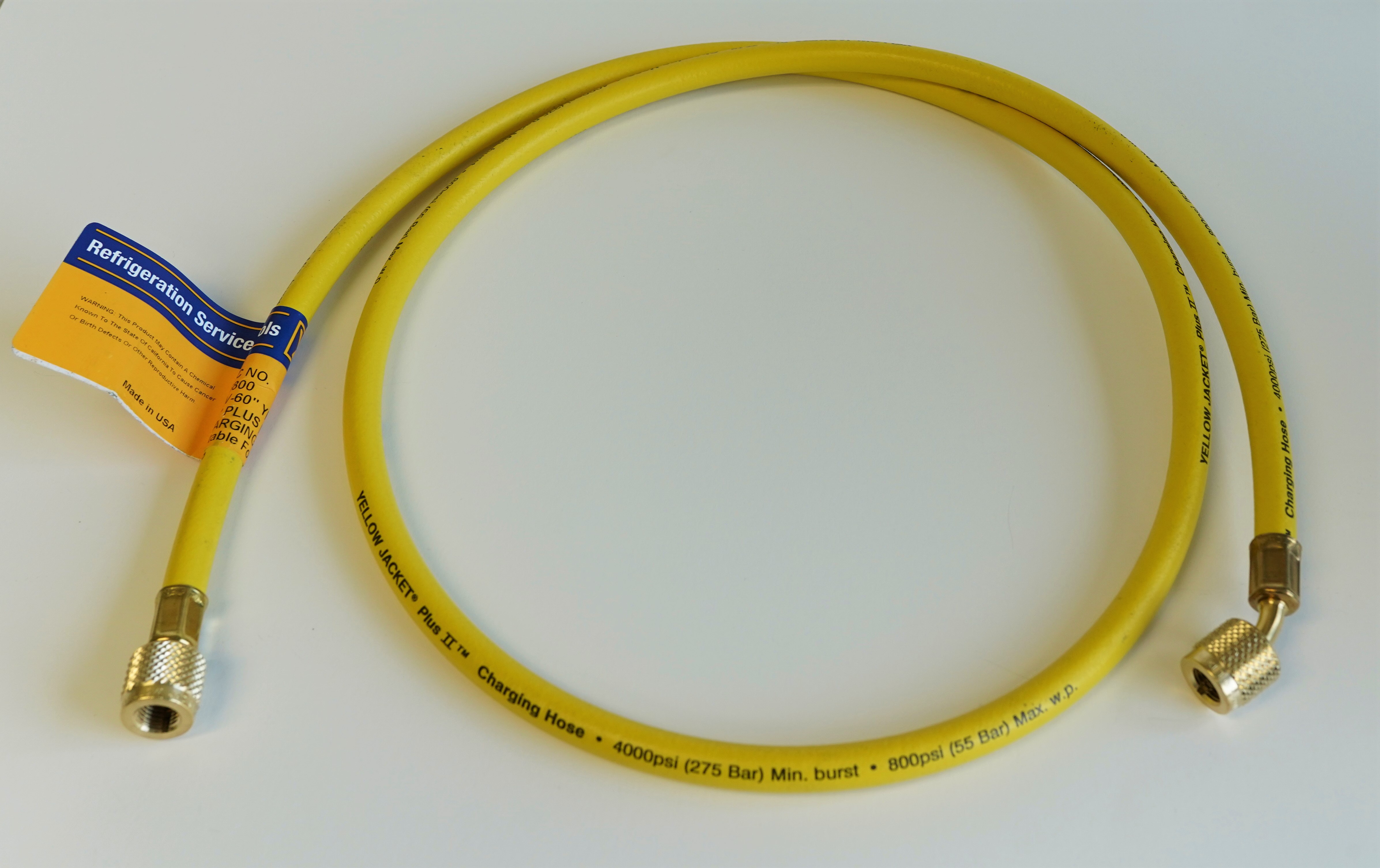 Yellow Jacket 21060 HAV60 Yellow HVAC Charging Hose 60" Suitable for