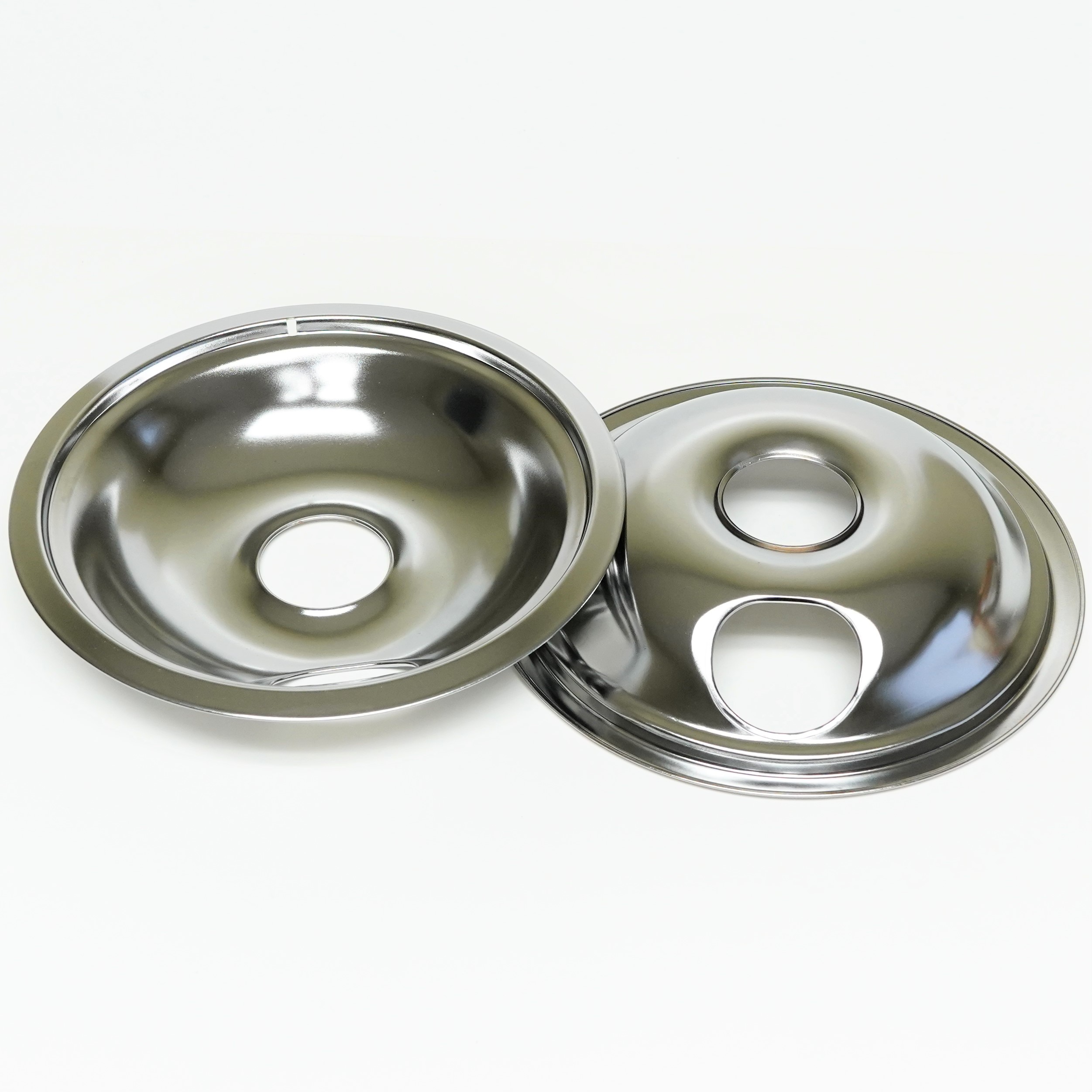 CP1 Range Stove Chrome Drip Pans Burner Bowls Set 2/ 6" 2/ 8" eBay